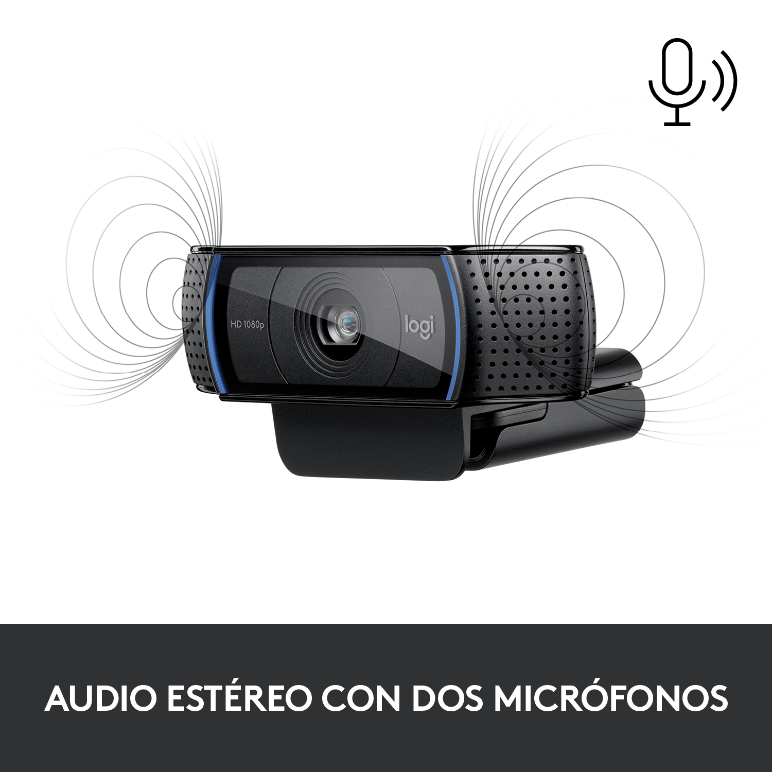 Cámara web Logitech C920S Pro HD Negro - 5