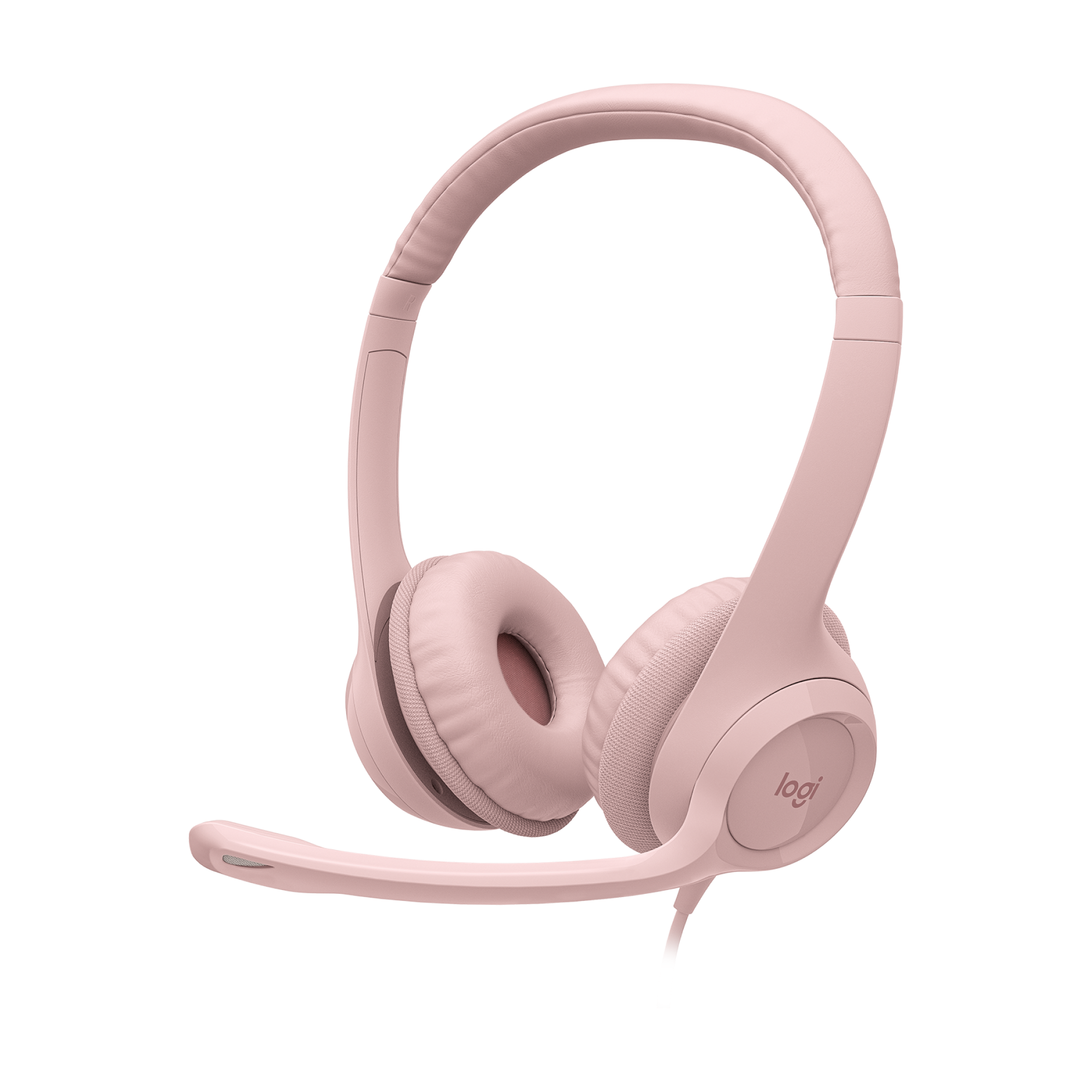 AUDÍFONOS LOGITECH OVER-EAR H390 ROSE CON MICROFONO H390 USB ISE CANCELLING ROSE - 1