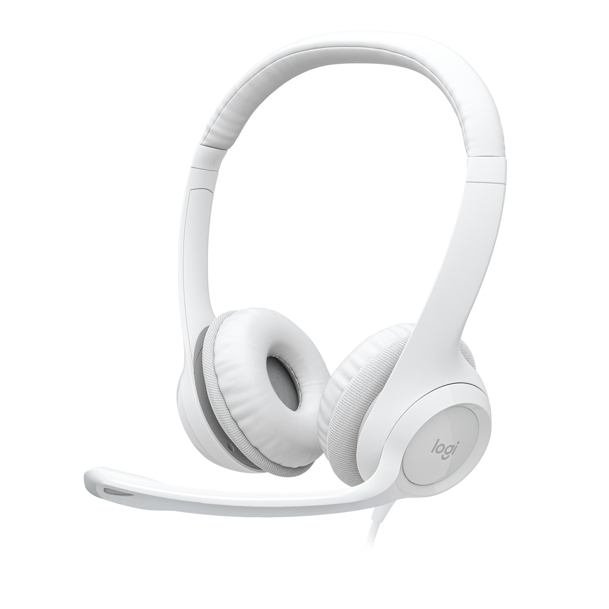 AUDÍFONOS LOGITECH OVER-EAR H390 WHITE CON MICROFONO H390 USB ISE CANCELLING WHITE - 1