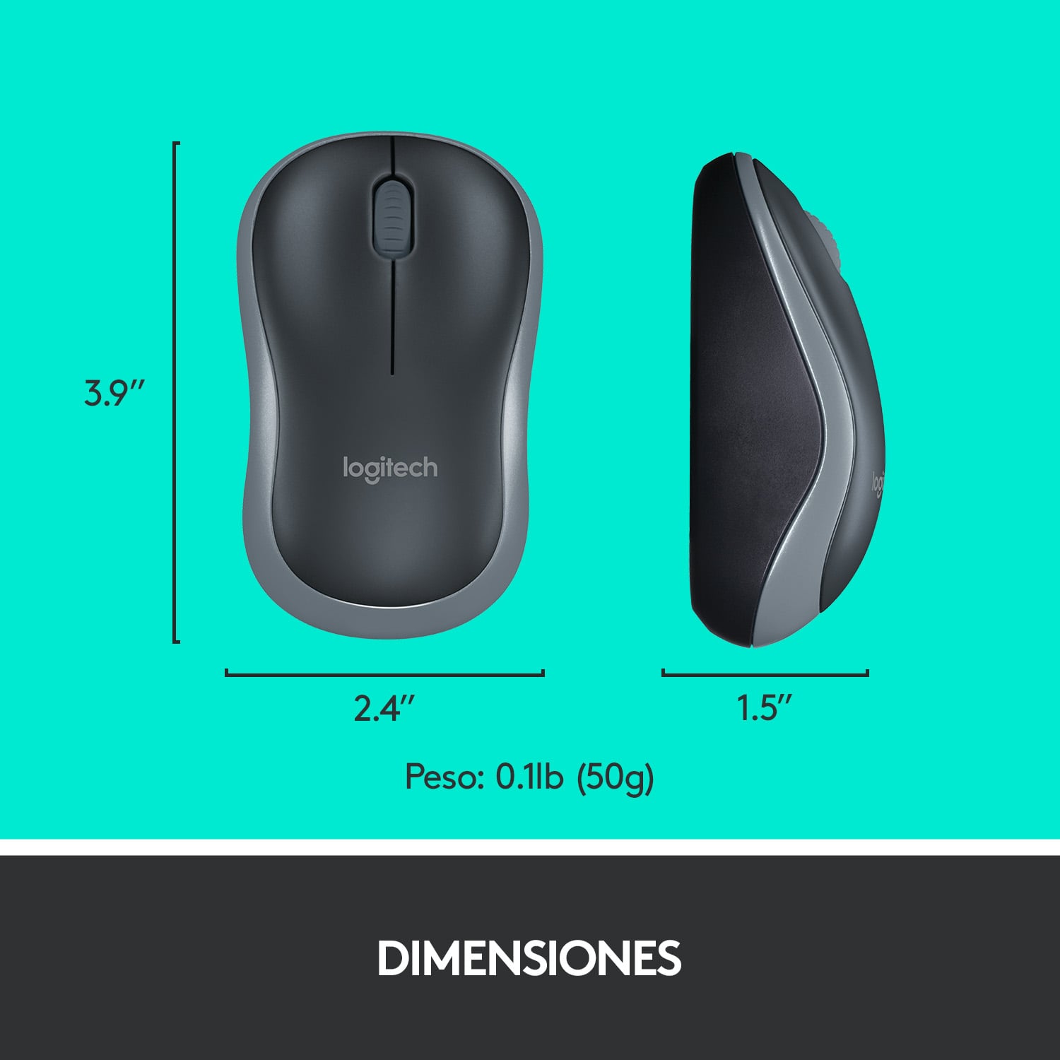 Combo teclado y mouse inalámbricos MK270 Negro - 7