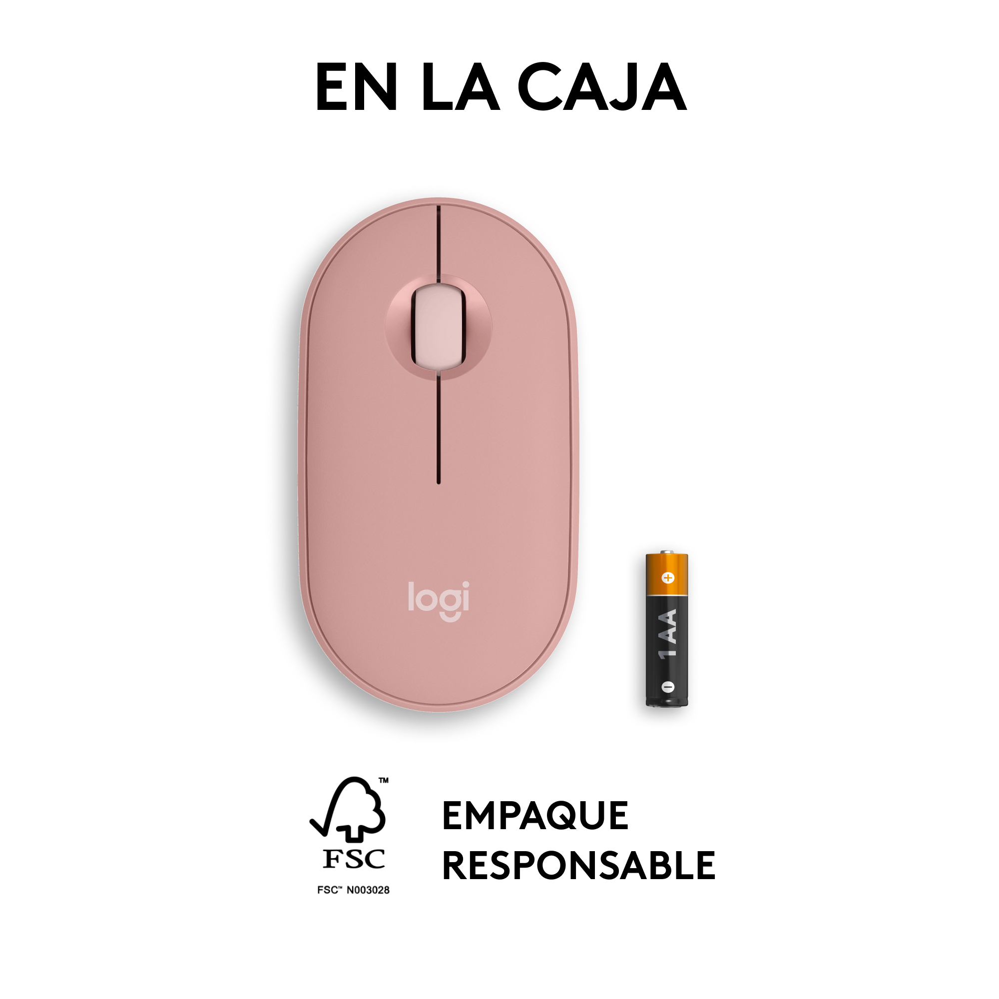 Mouse Inalámbrico Bluetooth Logitech Pebble 2 M350S Rose - 8
