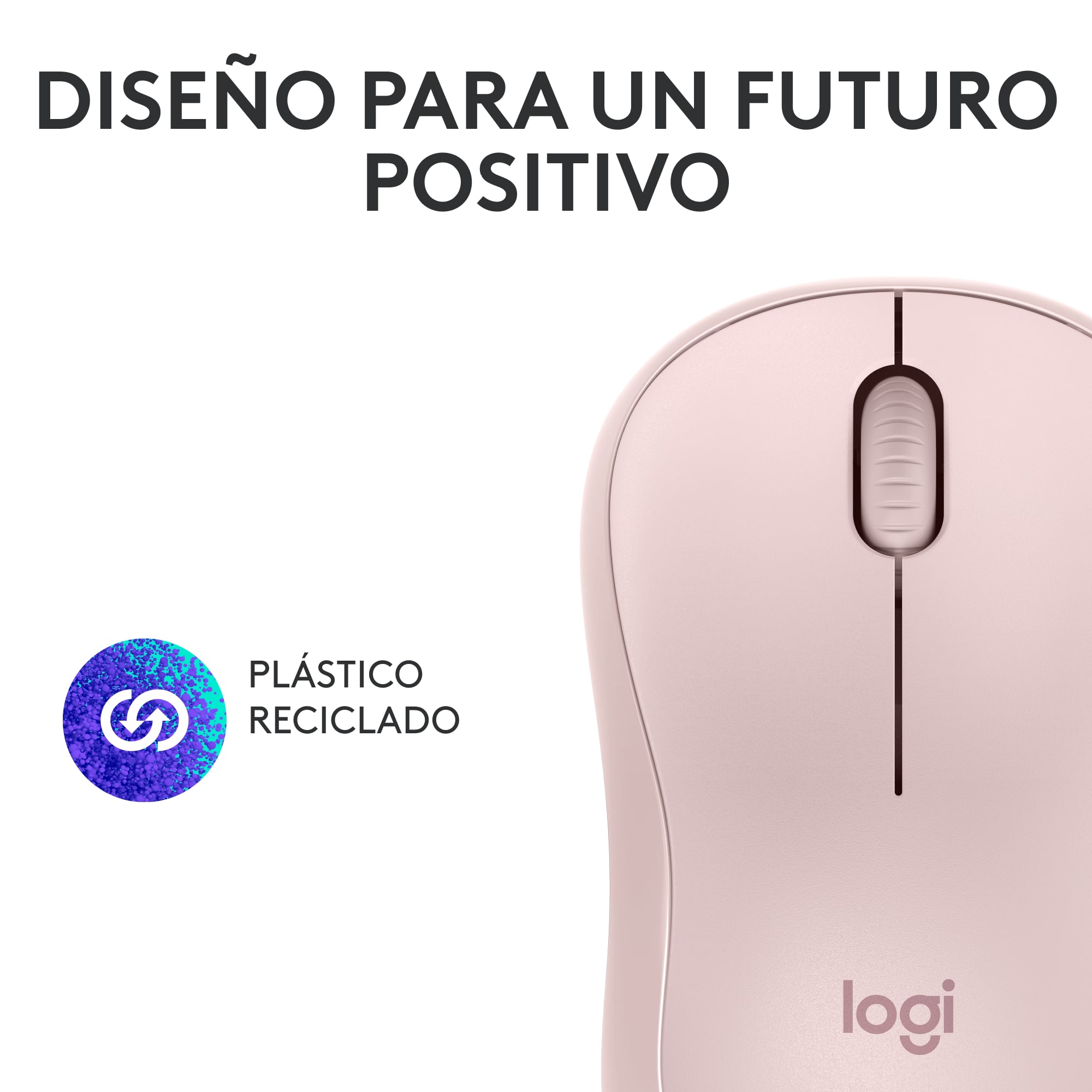 MOUSE INALÁMBRICO LOGITECH BLUETOOTH M240 SILENT WIRELESS ROSE - 7