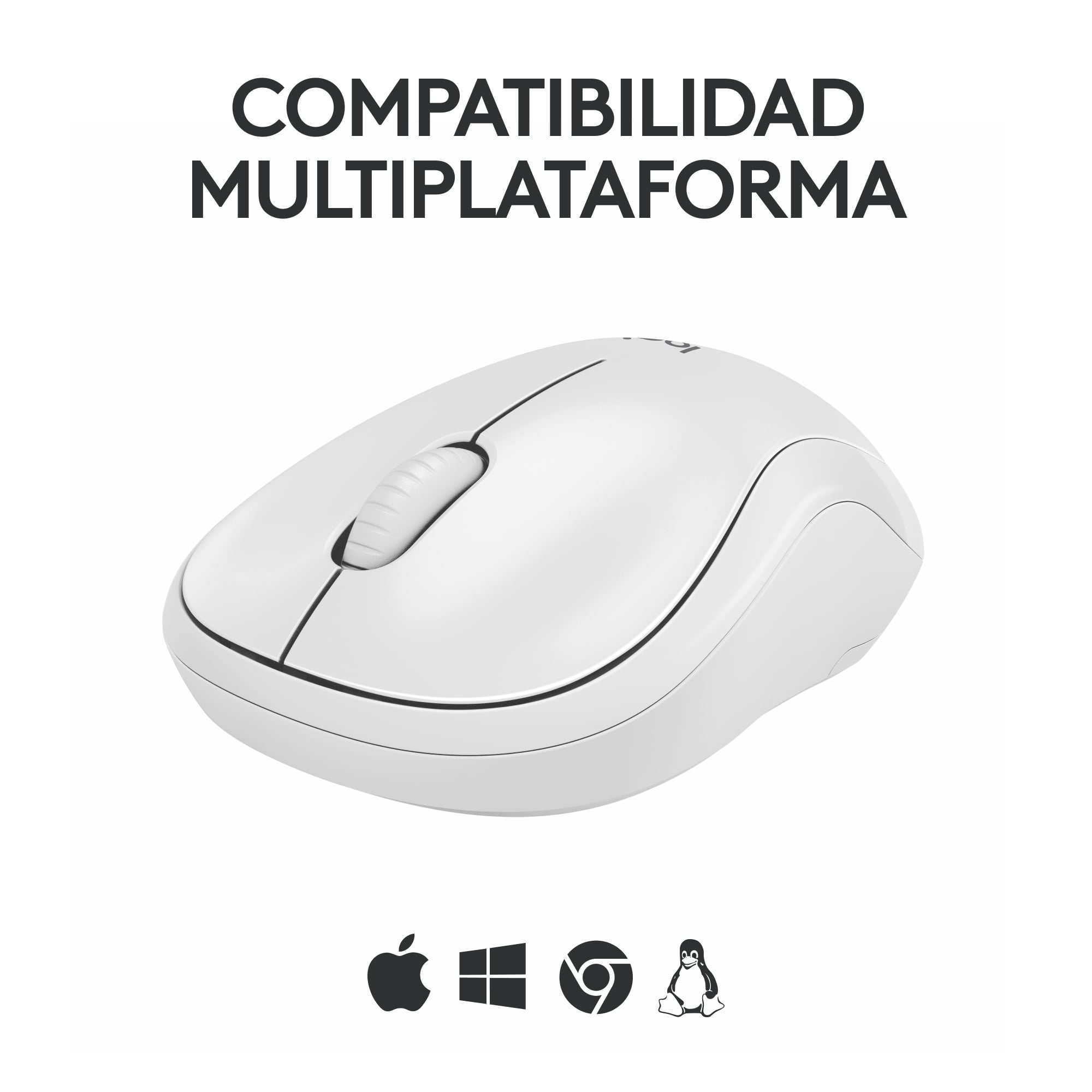 MOUSE INALÁMBRICO LOGITECH BLUETOOTH M240 SILENT WIRELESS WHITE - 5
