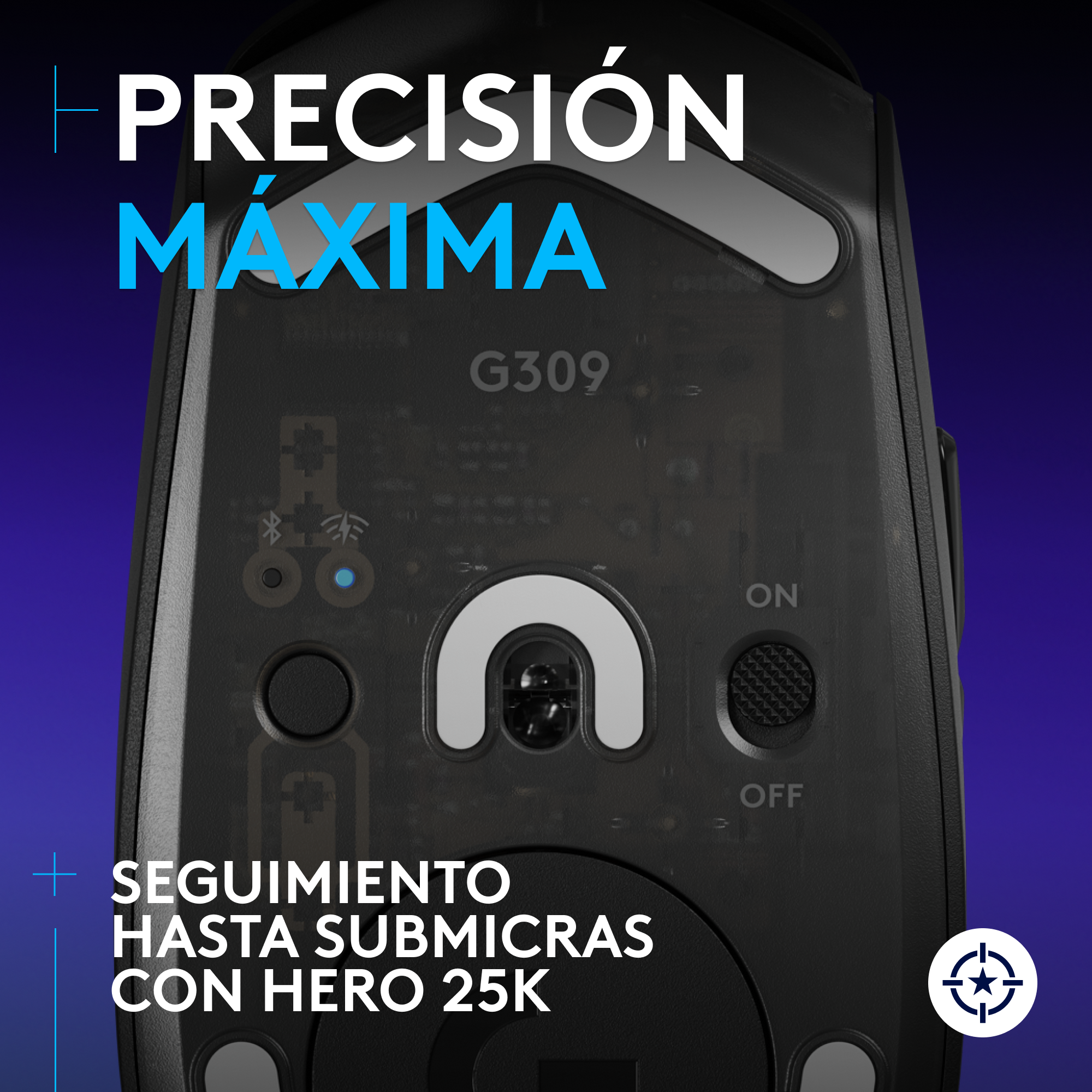 Mouse inalámbrico G309 LIGHTSPEED para juegos Negro - 3