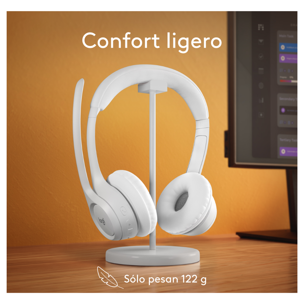 Audífonos Inalámbricos Logitech Zone 300 con micrófono Blanco - 7