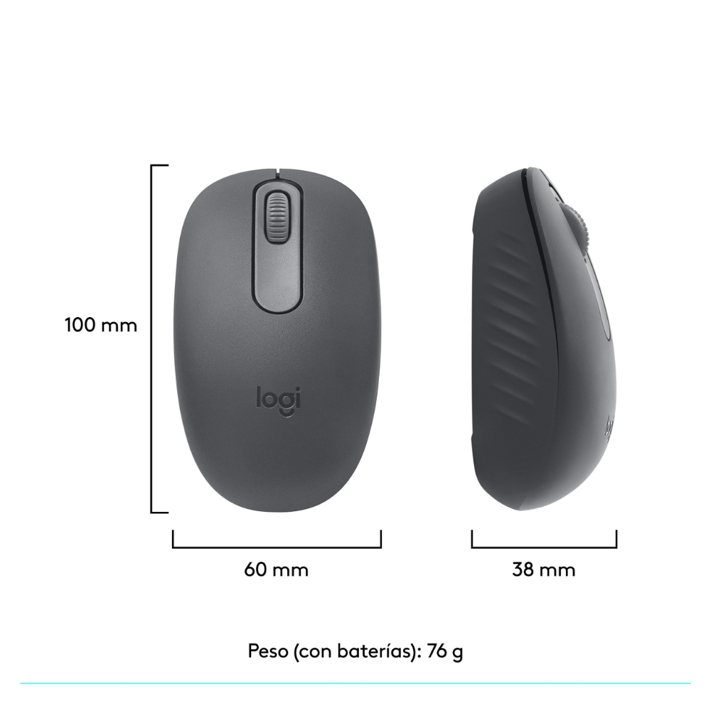 Mouse Bluetooth Logitech M196 Negro - 7