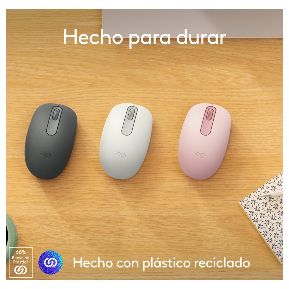 Mouse Bluetooth Logitech M196 Rose - 3