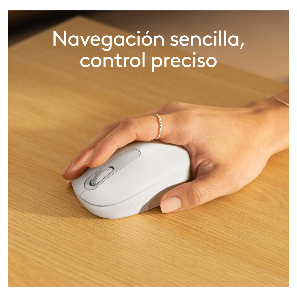 Mouse Bluetooth Logitech M196 Blanco - 4