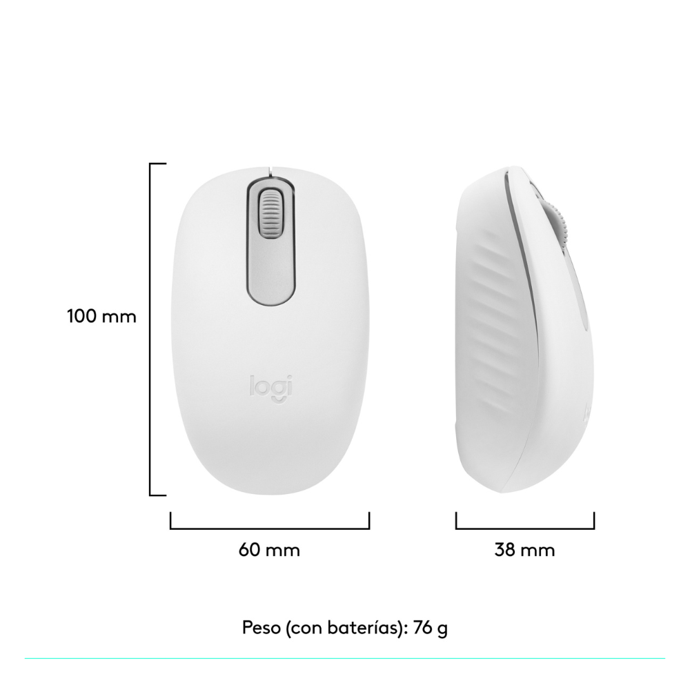 Mouse Bluetooth Logitech M196 Blanco - 7
