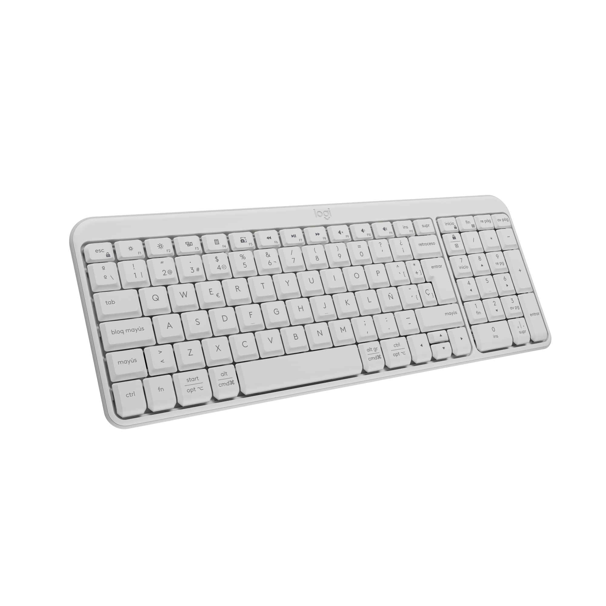 Teclado Inalámbrico Bluetooth Logitech K250 Blanco - 1
