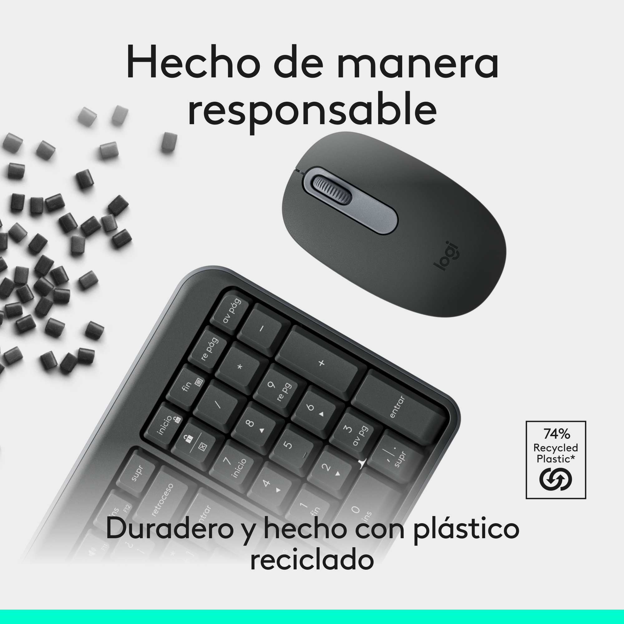 Combo inalámbrico compacto MK250 Bluetooth Negro - 5