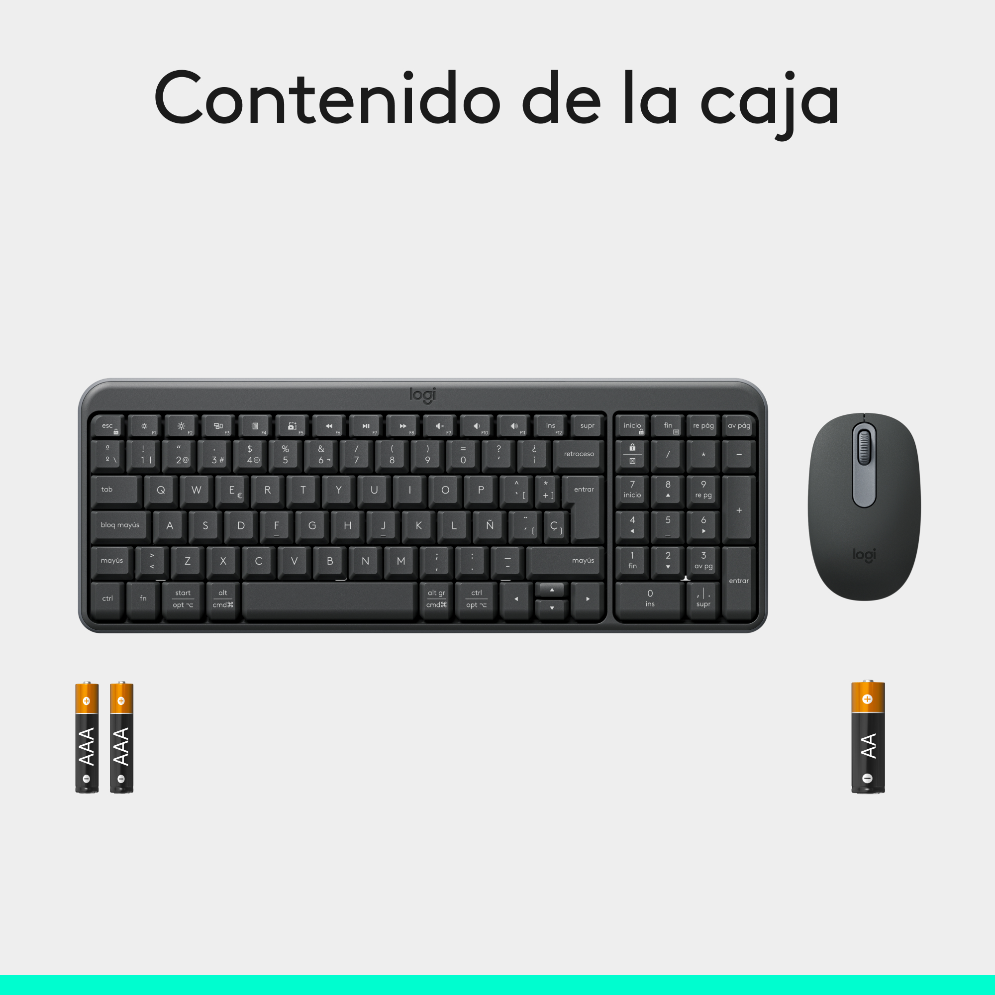 Combo inalámbrico compacto MK250 Bluetooth Negro - 8