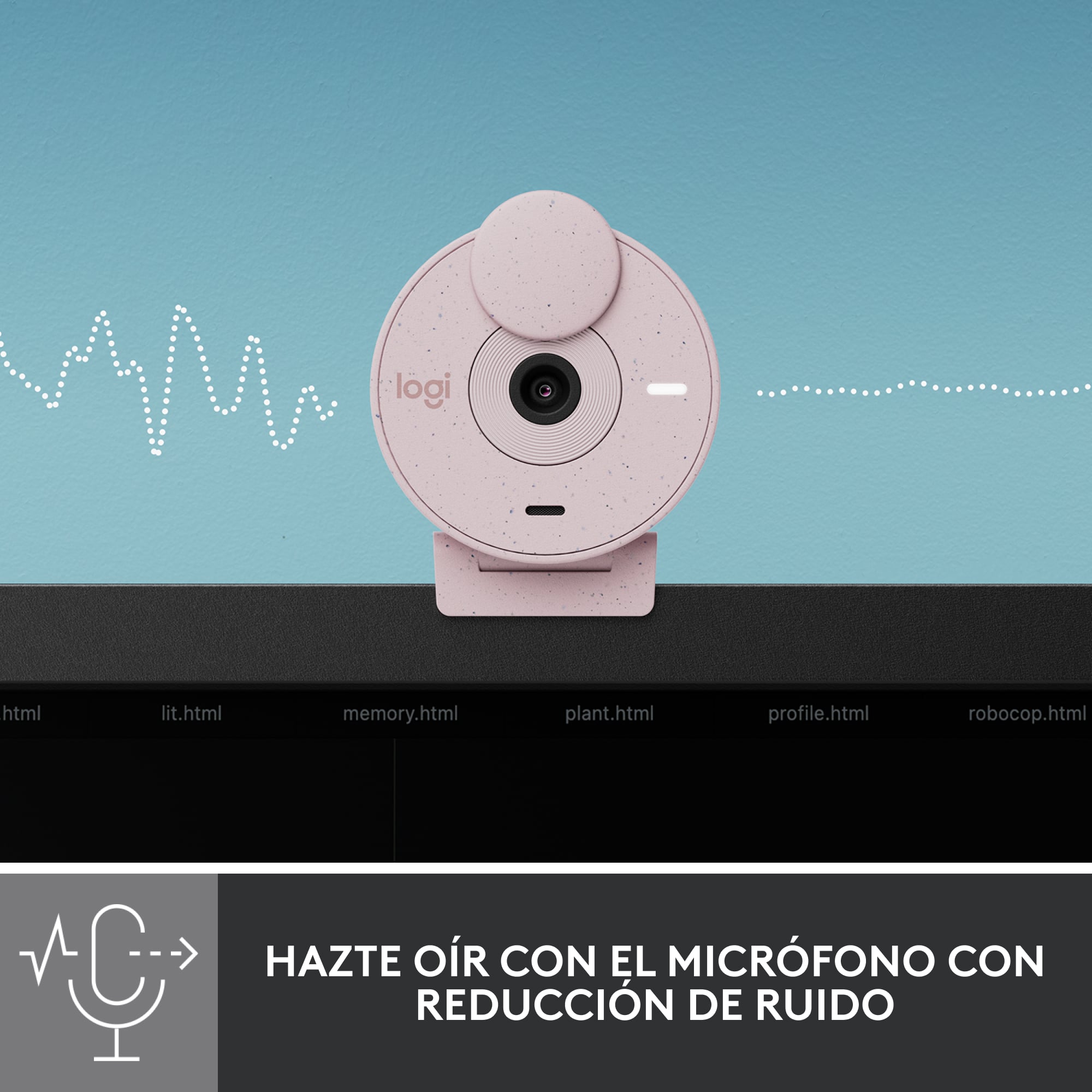 Cámara web Logitech Brio 300 Full HD Rose - 2