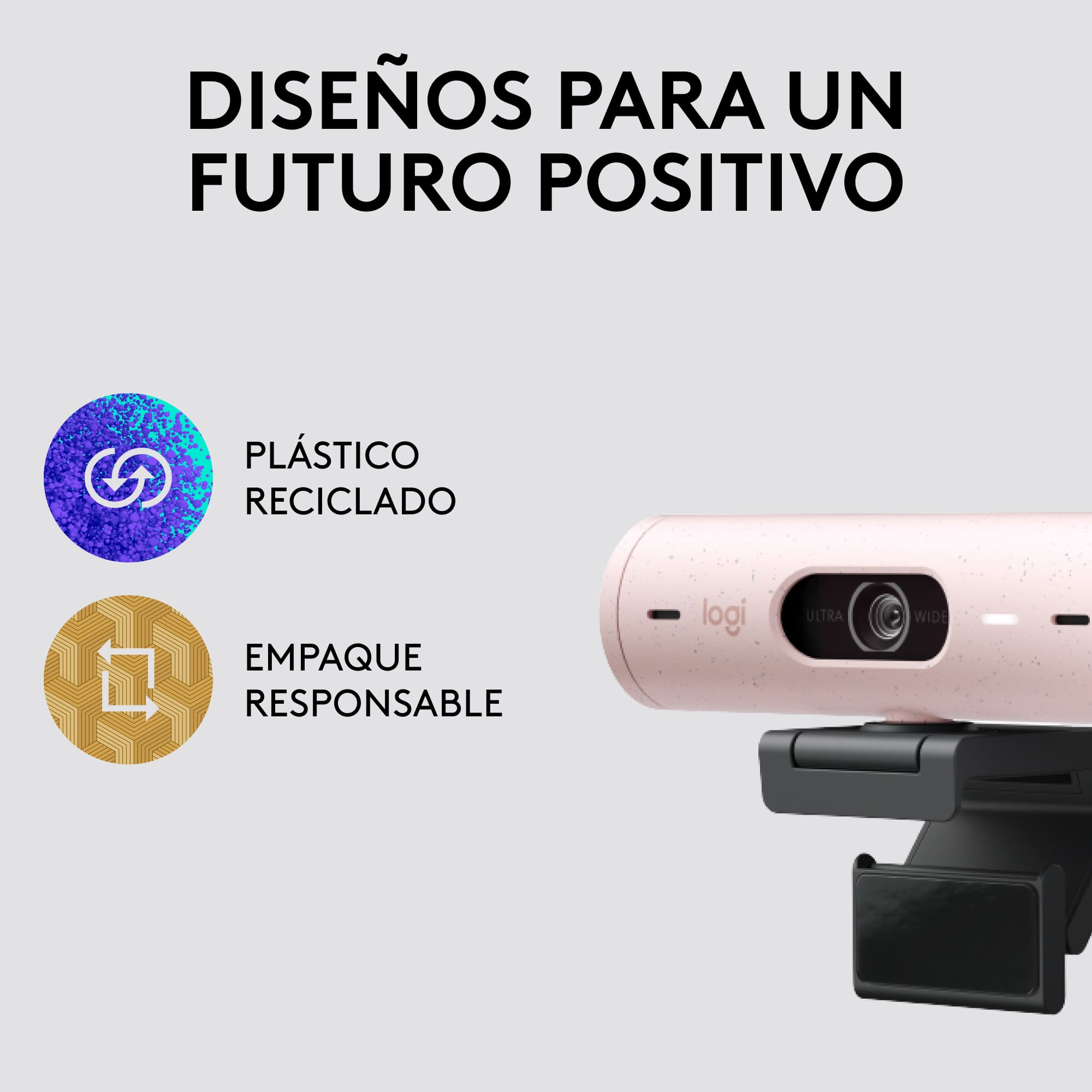 Cámara web Logitech Brio 500 Full HD Rose - 4