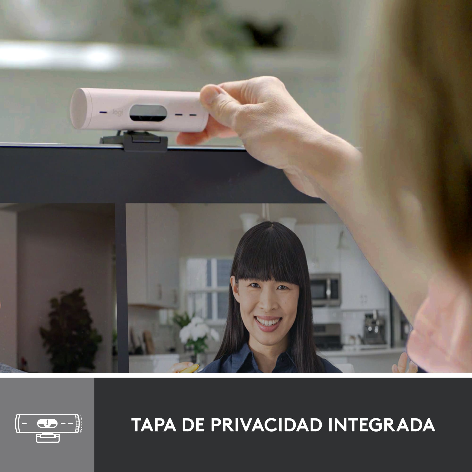 Cámara web Logitech Brio 500 Full HD Rose - 5