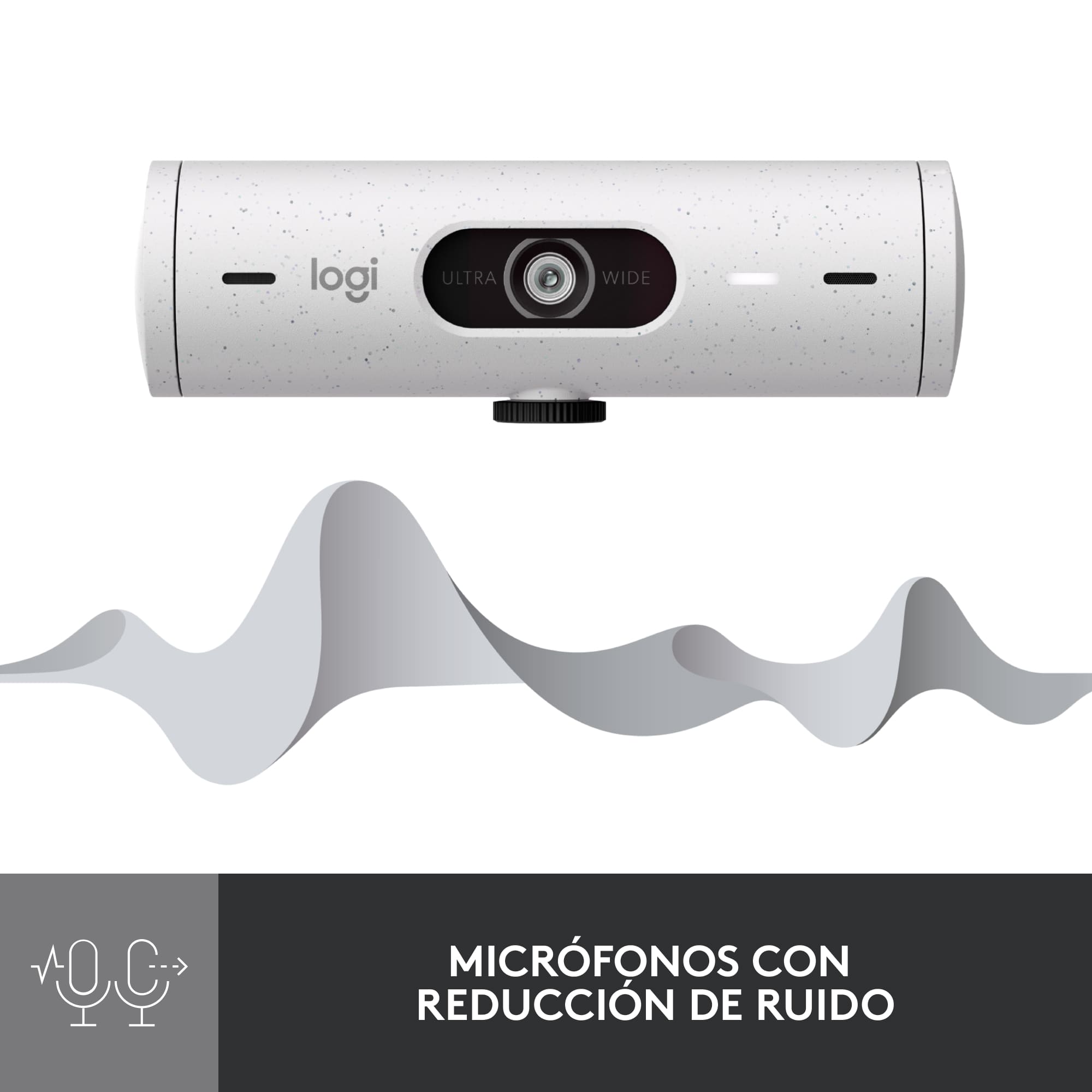 Cámara web Logitech Brio 500 Full HD Blanco - 3
