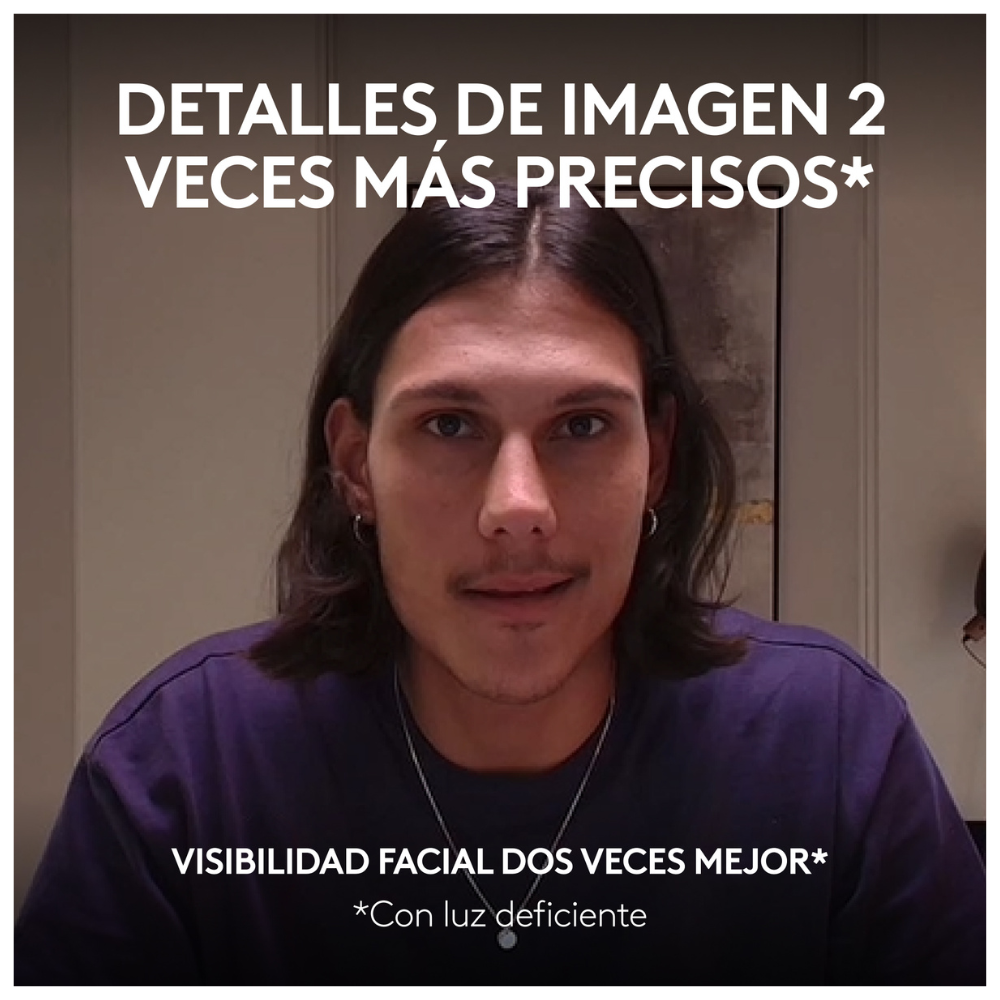 Cámara web Logitech MX Brio Ultra HD 4K para colaboración y streaming Negro - 2