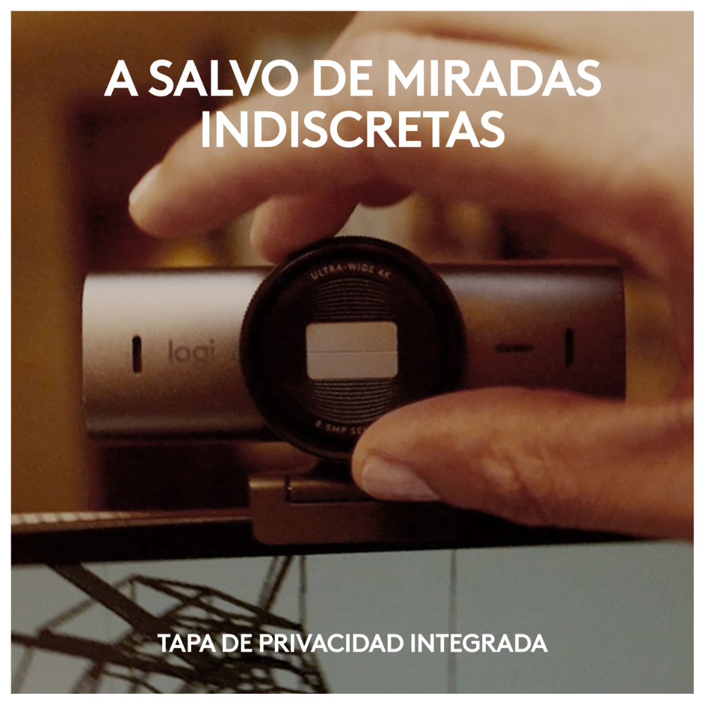 Cámara web Logitech MX Brio Ultra HD 4K para colaboración y streaming Negro - 7