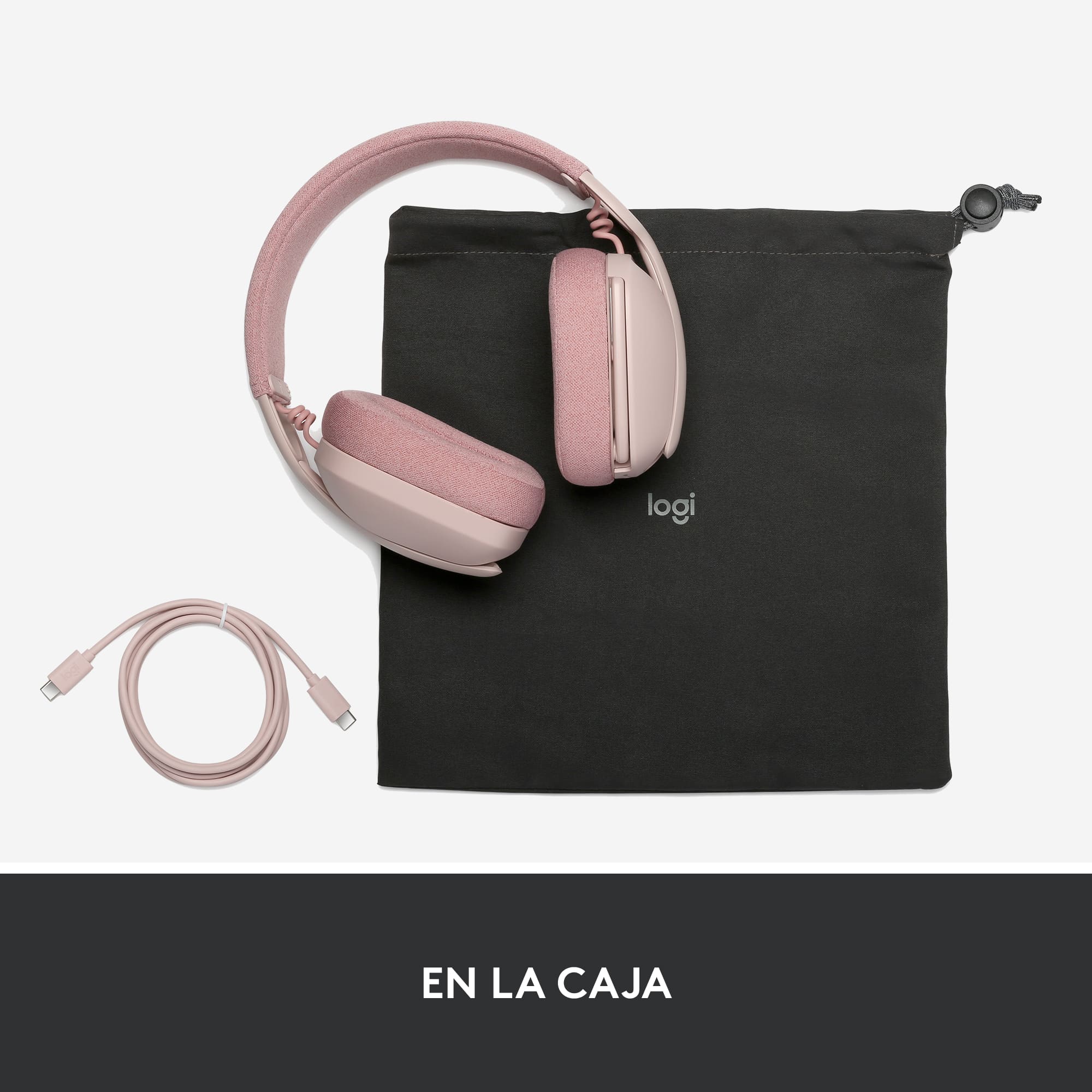 Audífonos Inalámabrico Logitech Zone Vibe 100 con Micrófono de Cancelación de Ruido Rosado - 9