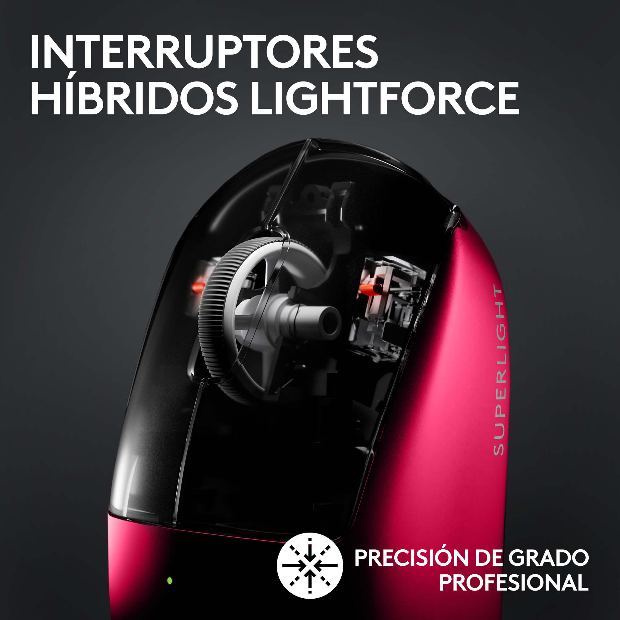 Mouse Inalámbrico Logitech G PRO X SUPERLIGHT 2 LIGHTSPEED Magenta - 2