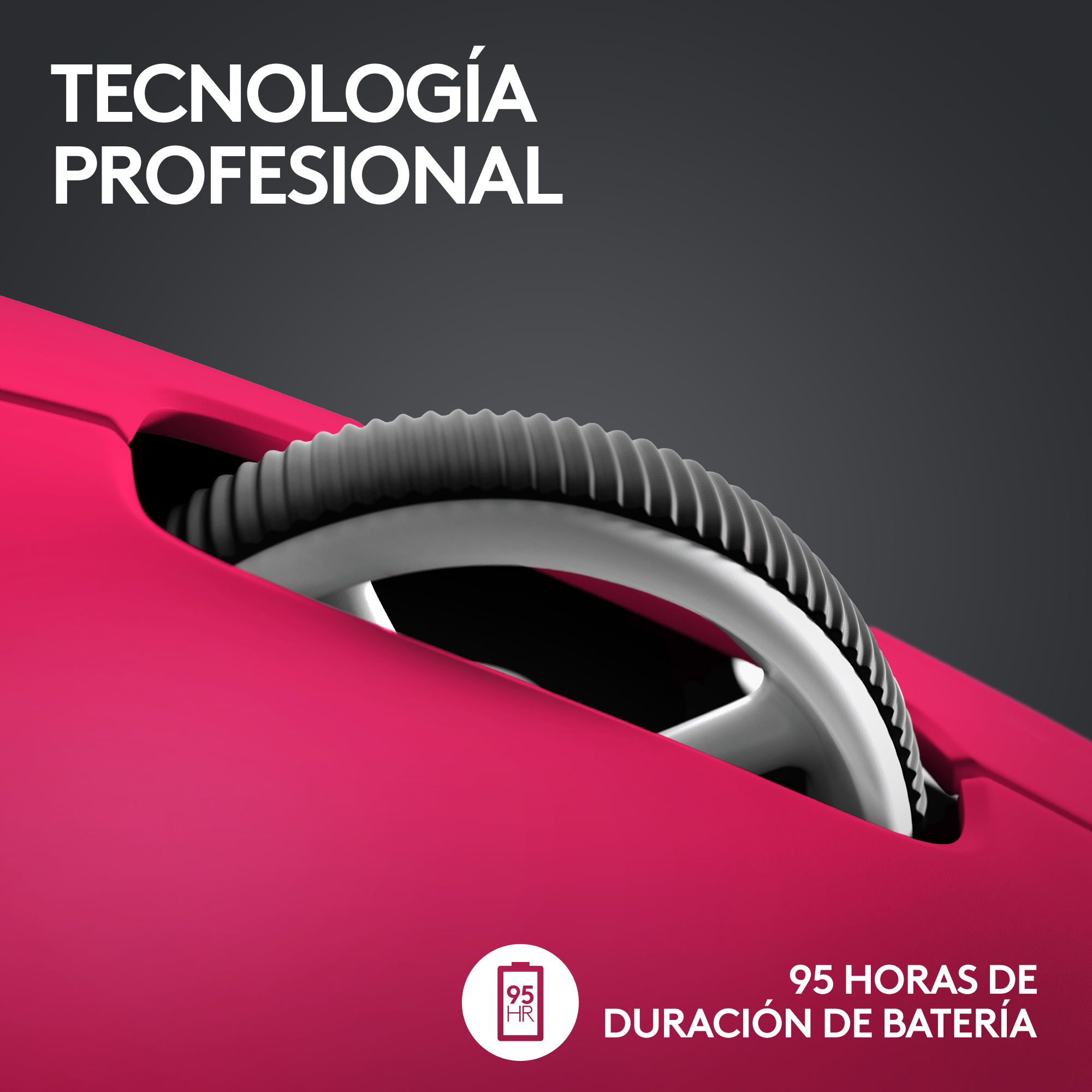 Mouse Inalámbrico Logitech G PRO X SUPERLIGHT 2 LIGHTSPEED Magenta - 8