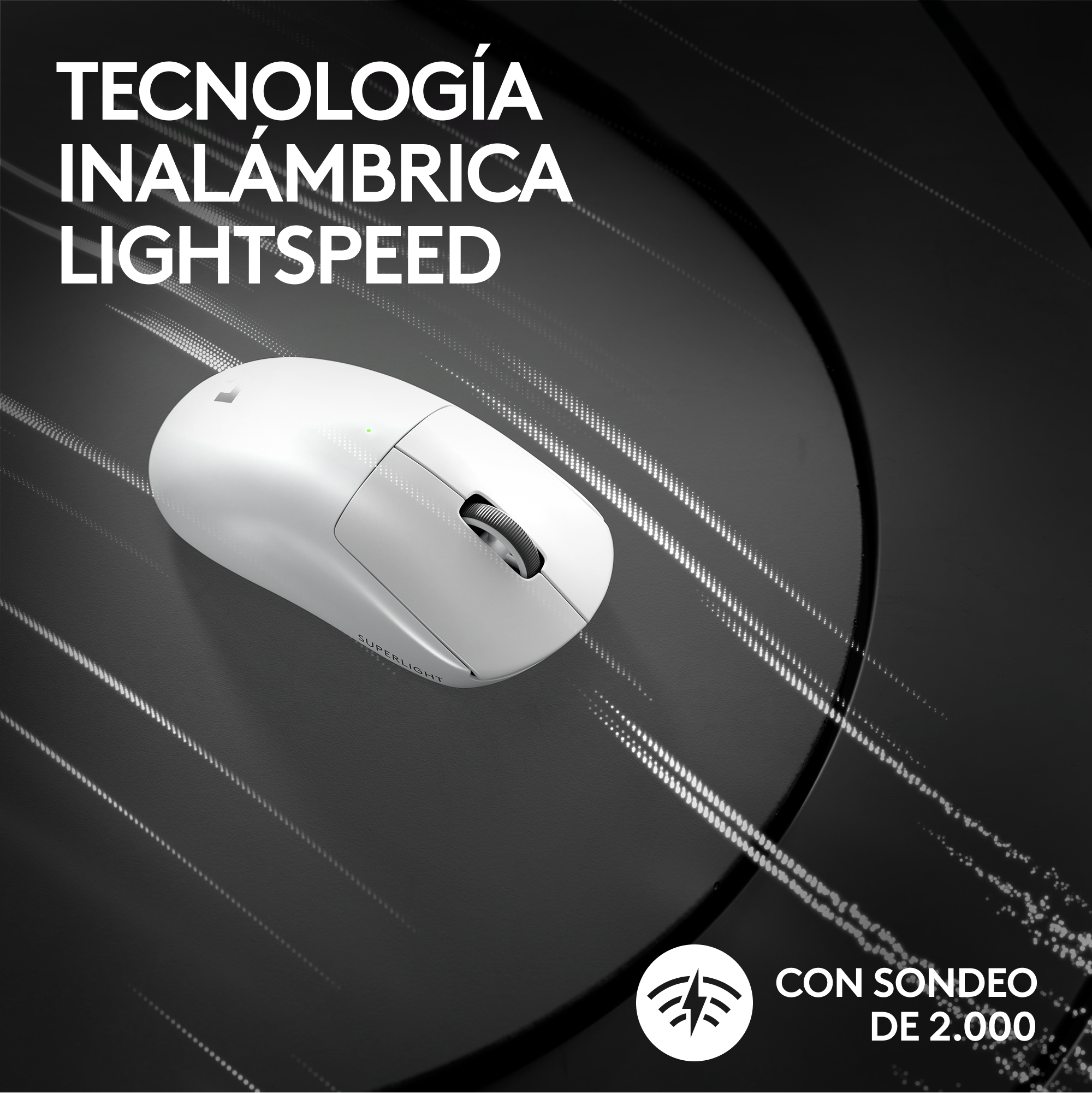 Mouse Inalámbrico Logitech G PRO X SUPERLIGHT 2 LIGHTSPEED Blanco - 5