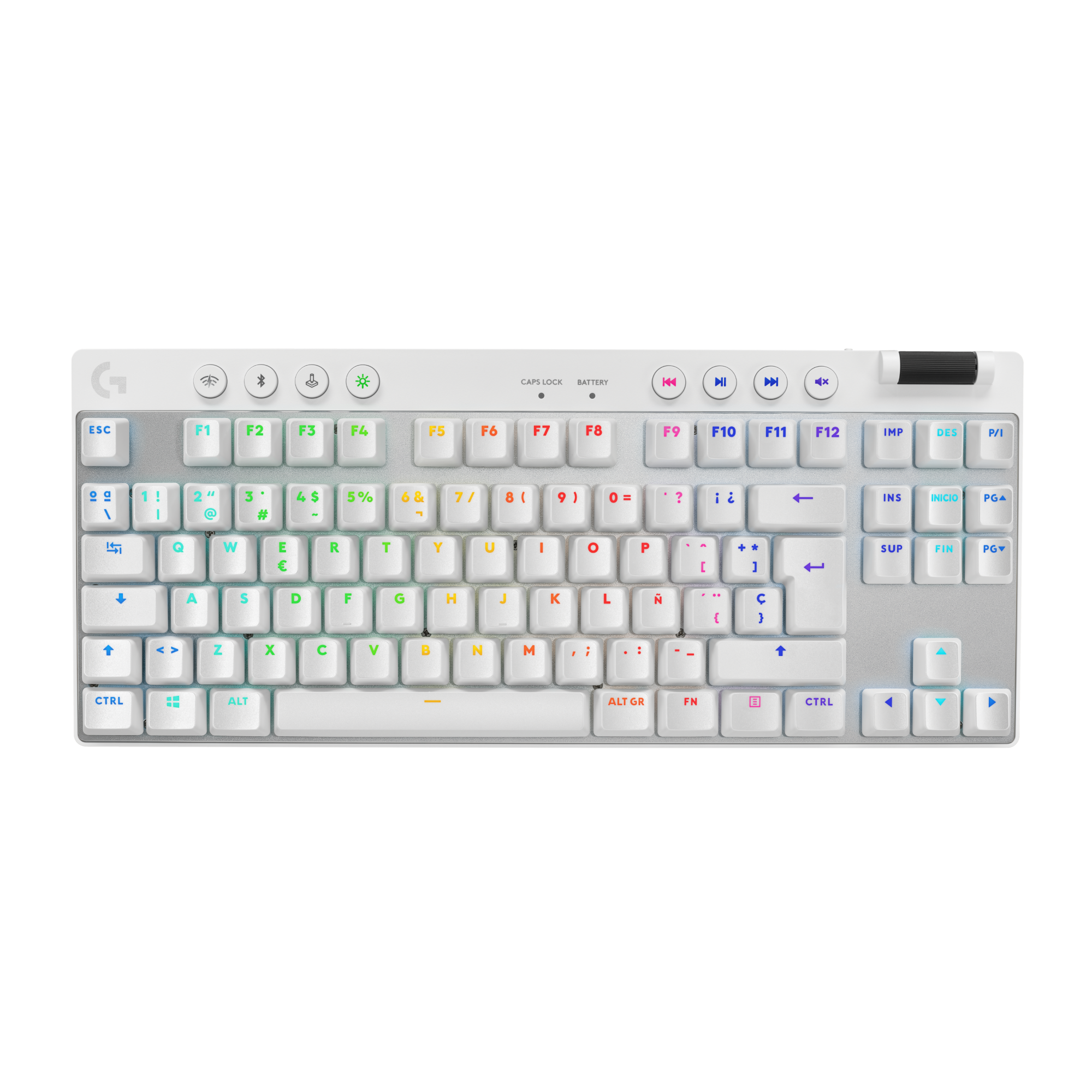 Teclado Inalámbrico Logitech G PRO X TKL LIGHTSPEED Blanco - 1