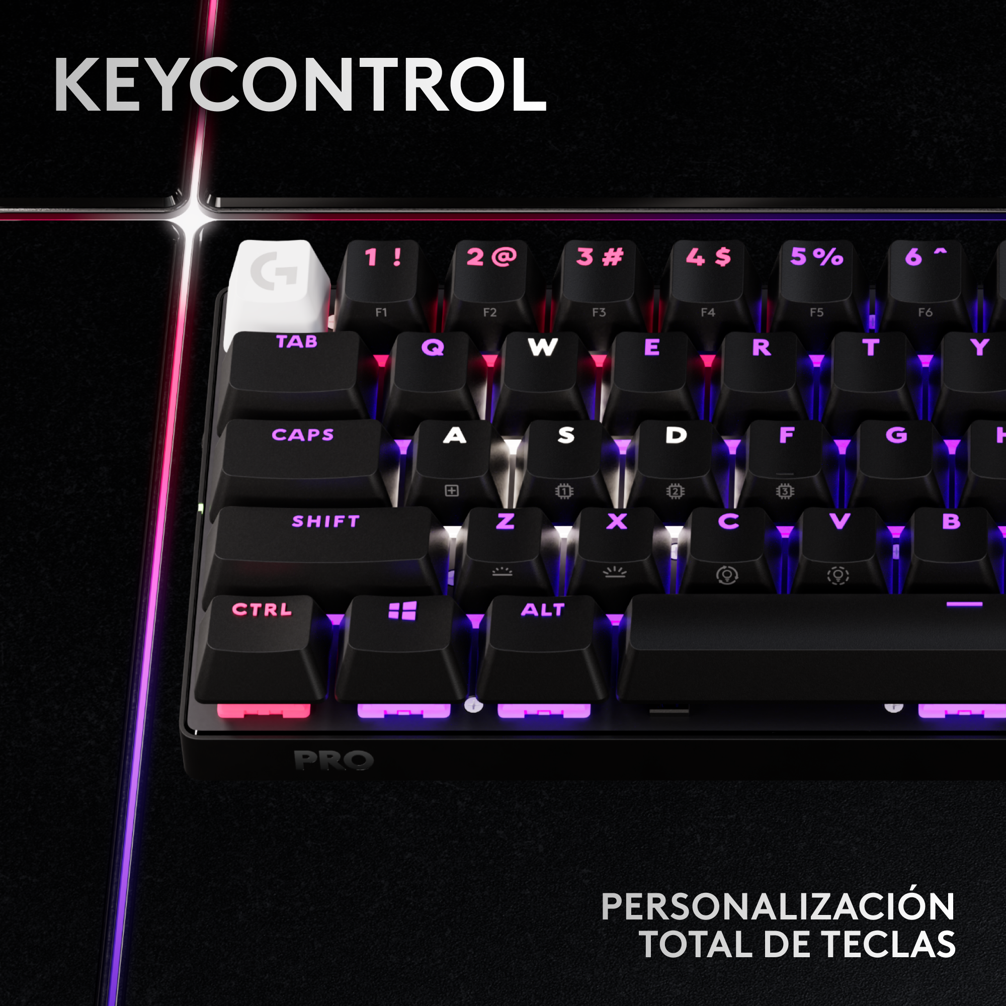 Teclado inalámbrico Logitech G PRO X 60 LIGHTSPEED para juegos Negro - 2