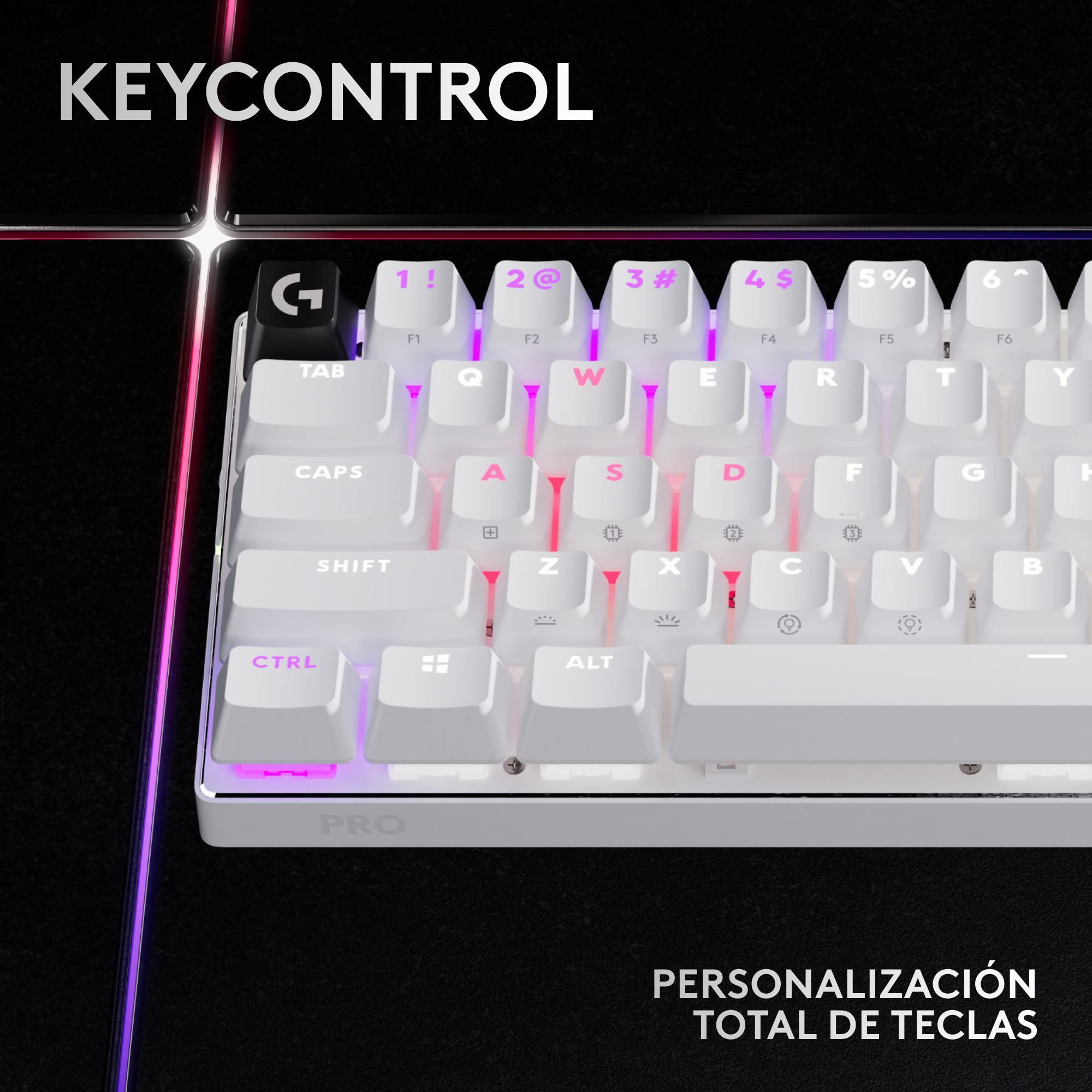 TECLADO LOGITECH PRO X 60 LIGHTSPEED BT/ÓPTICO/65 HRS/RGB WHITE - 2