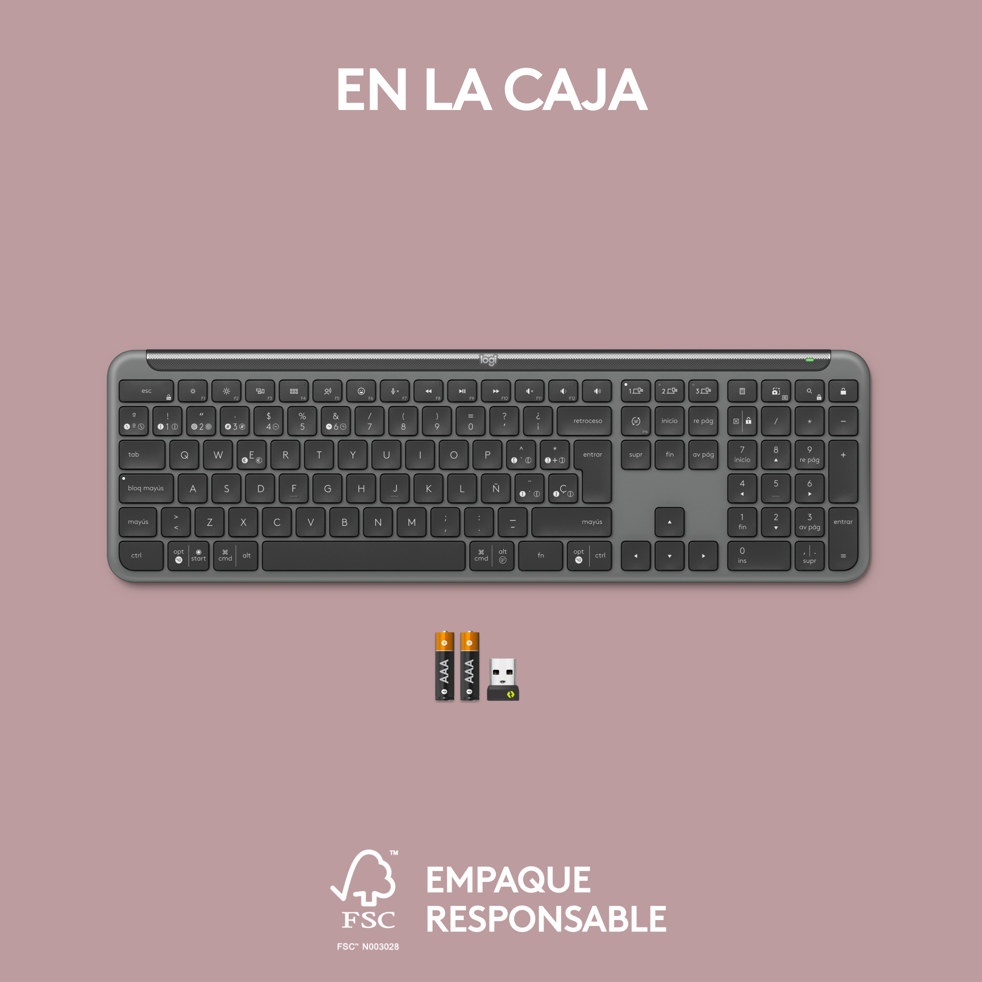 Teclado Inalámbrico Logitech Signature Slim K950 Negro - 10