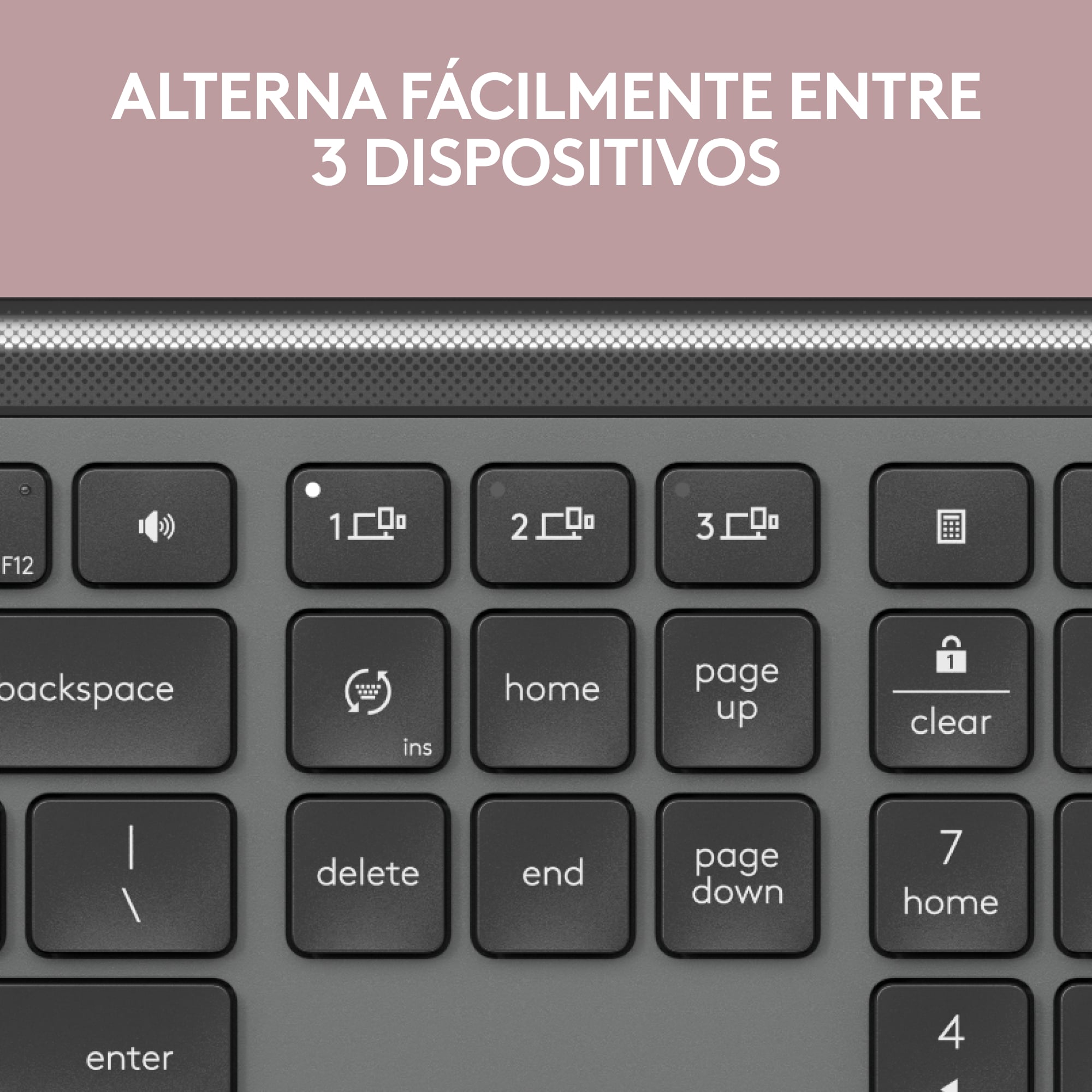 Teclado Inalámbrico Logitech Signature Slim K950 Negro - 2