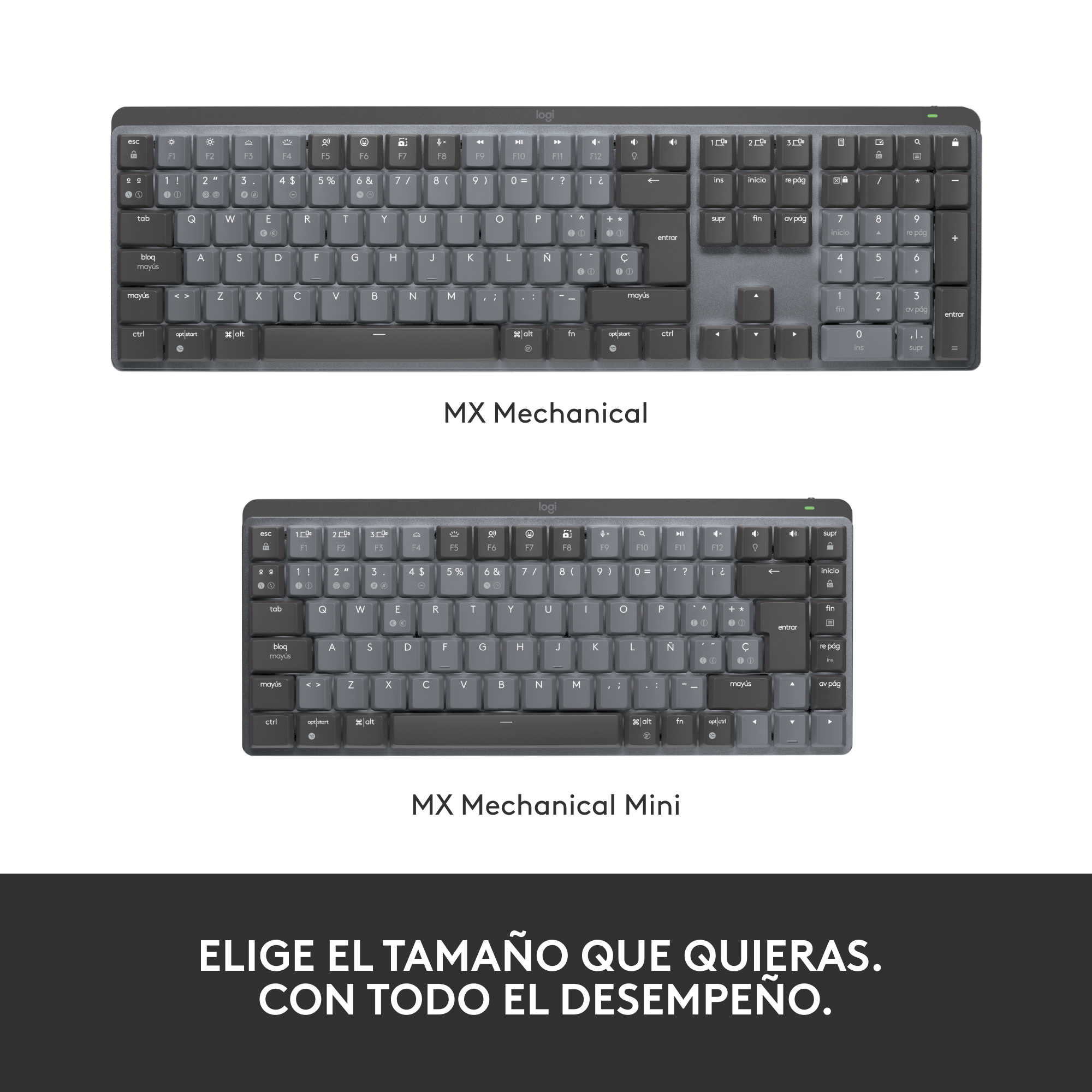 Teclado Inalámbrico Logitech MX Mechanical Mini Negro - 8