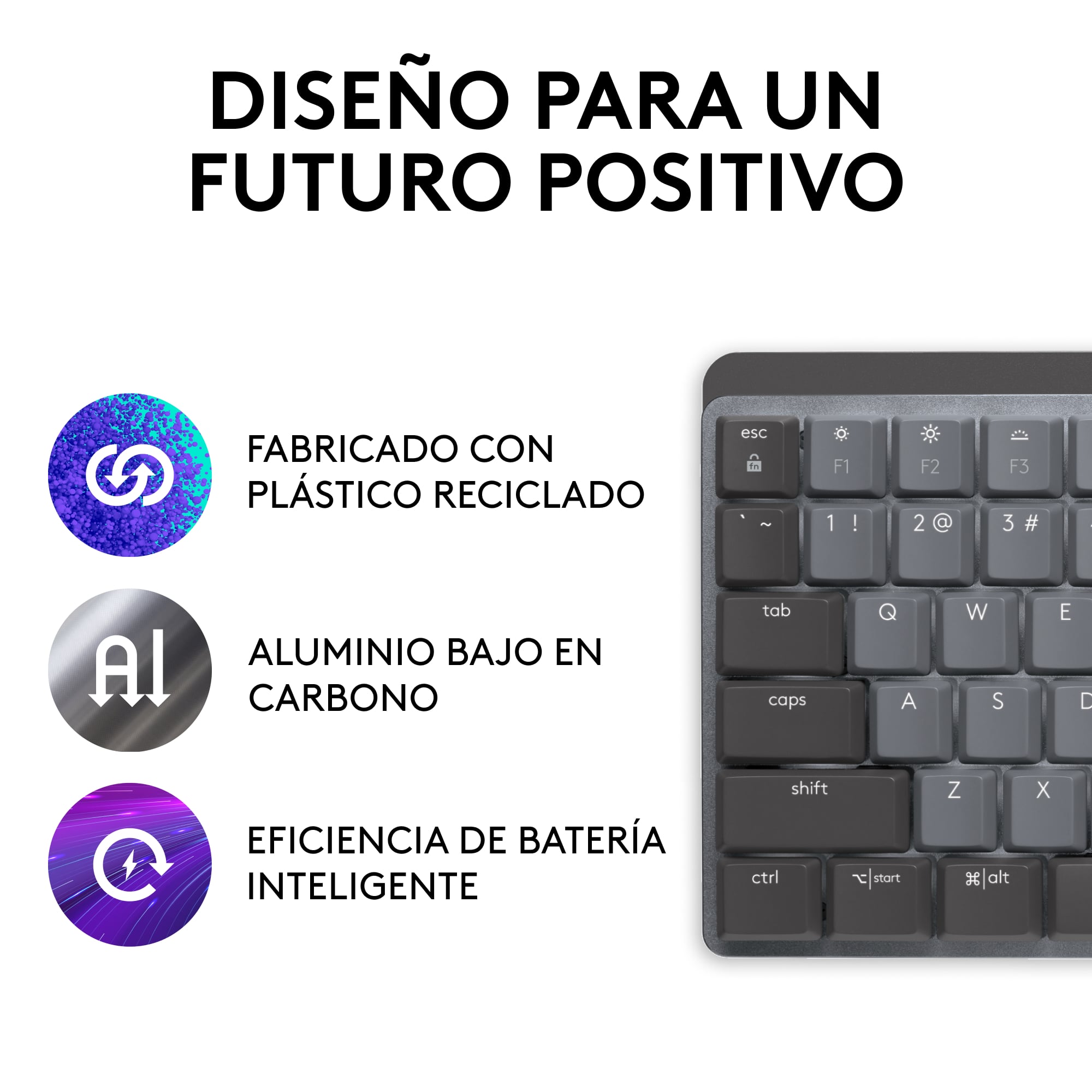 Teclado Inalámbrico Logitech MX Mechanical Negro - 3