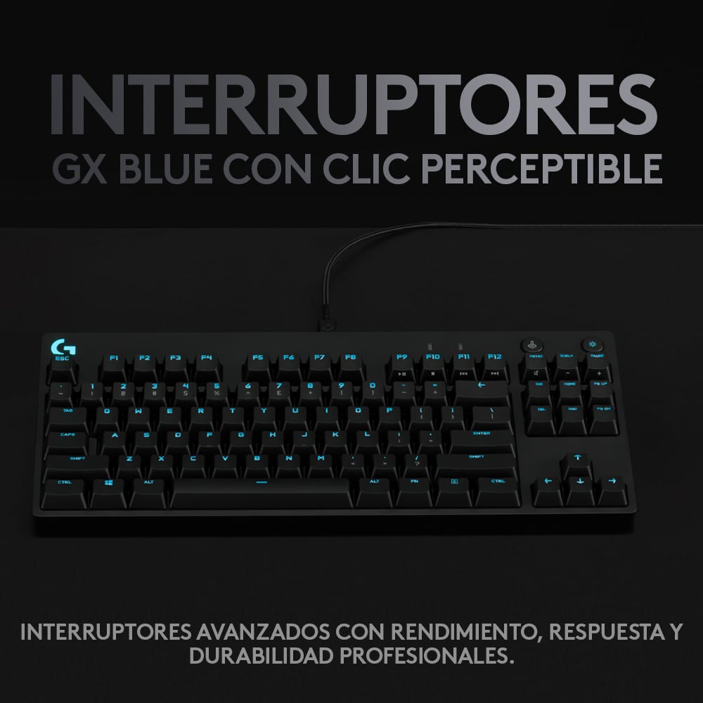 Teclado mecánico Logitech G PRO para gaming Negro - 2