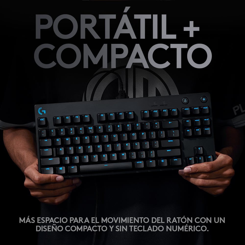 Teclado mecánico Logitech G PRO para gaming Negro - 3