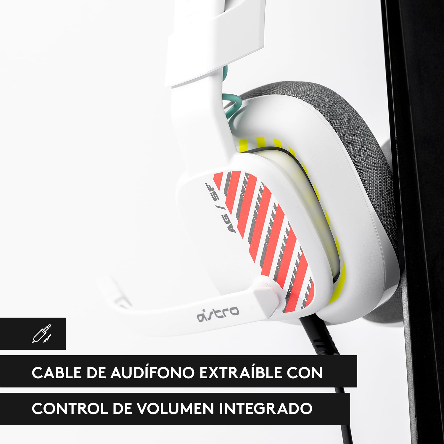 Audífonos A10 Gen 2 para juegos Logitech G Astro PC/MAC/PS5/XBOX/SWITCH Blanco - 3