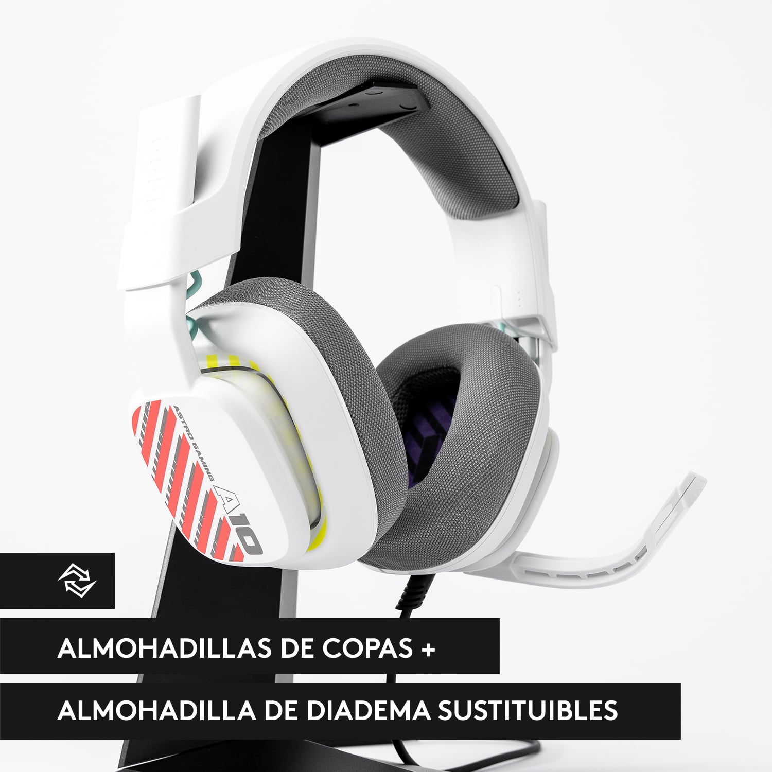 Audífonos A10 Gen 2 para juegos Logitech G Astro PC/MAC/PS5/XBOX/SWITCH Blanco - 6