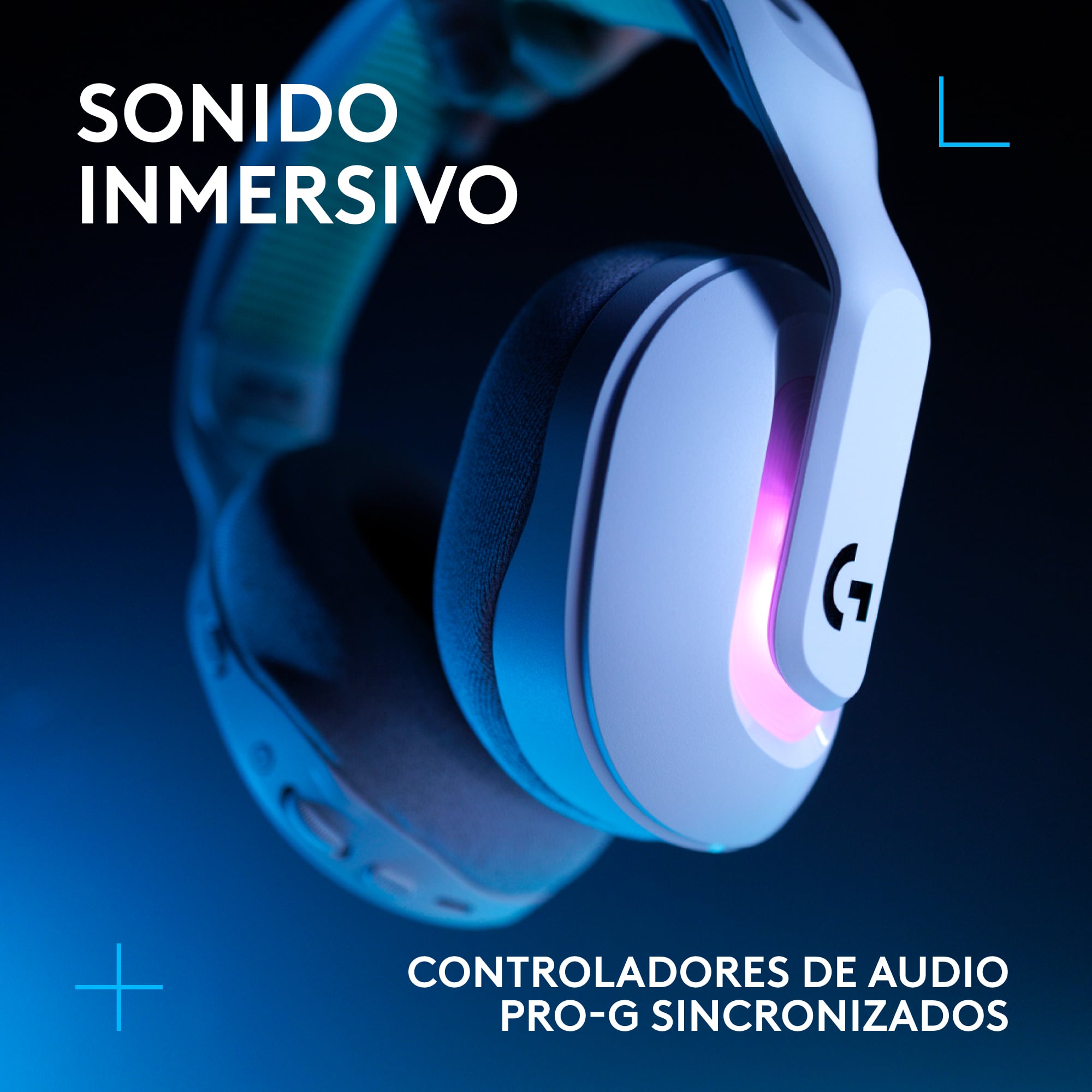 Audífonos inalámbricos G522 LIGHTSPEED para juegos gaming con LIGHTSYNC RGB Negro - 2