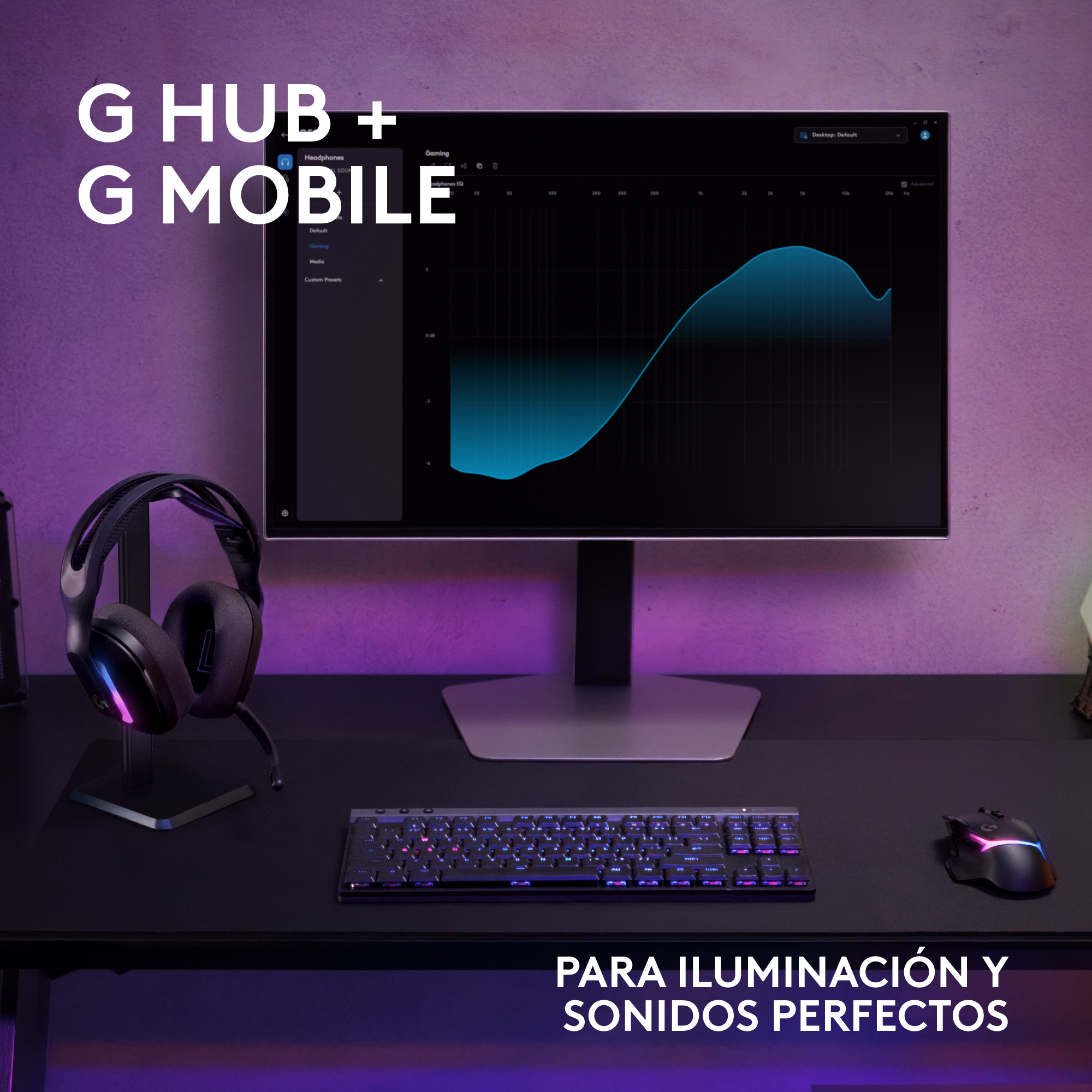Audífonos inalámbricos G522 LIGHTSPEED para juegos gaming con LIGHTSYNC RGB Negro - 6