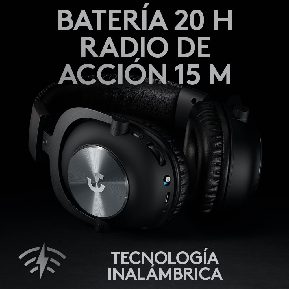Audífonos inalámbricos con micrófono LIGHTSPEED Logitech G PRO X para gaming Negro - 2