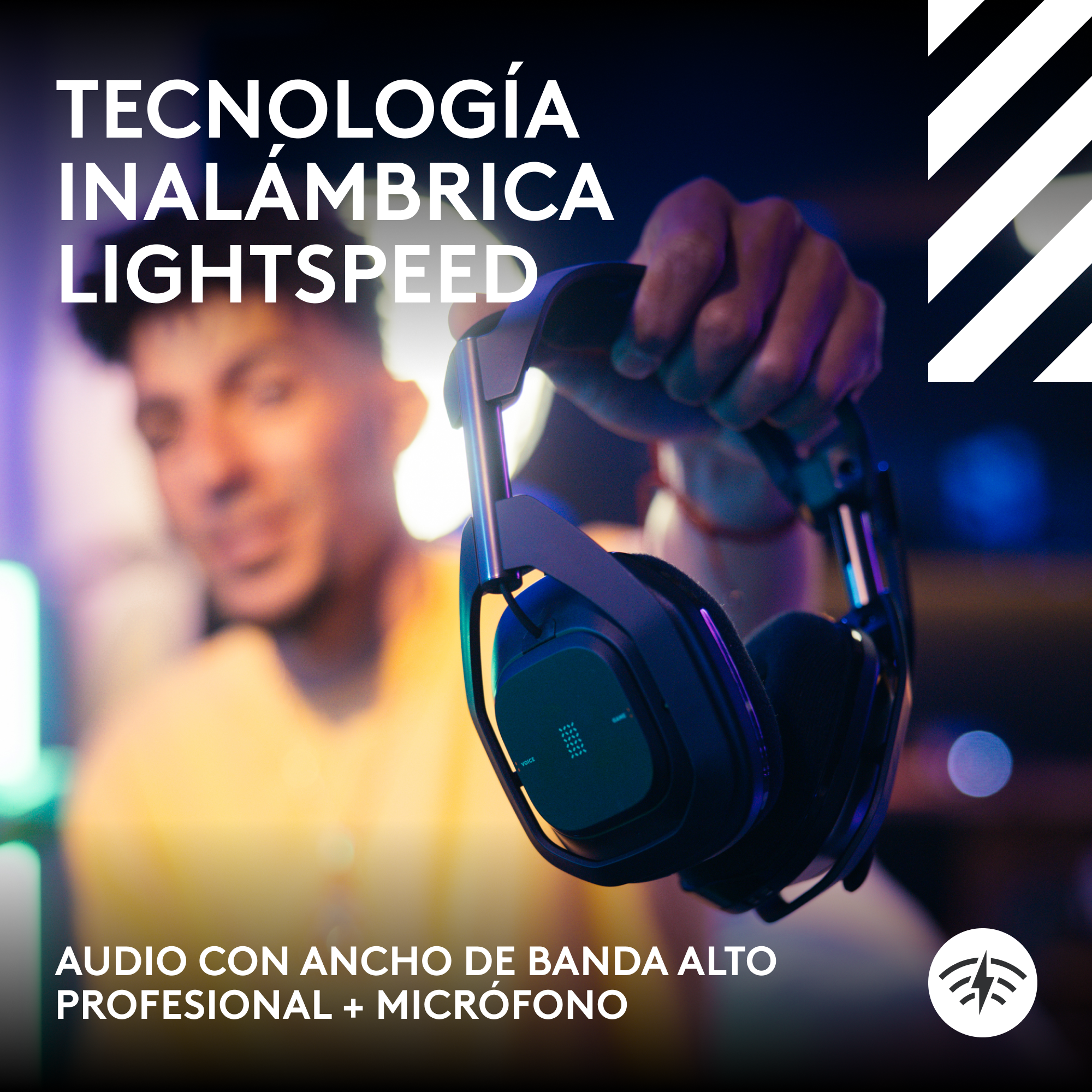 Audífonos inalámbricos Logitech G Astro A50 X para juegos Negro - 3