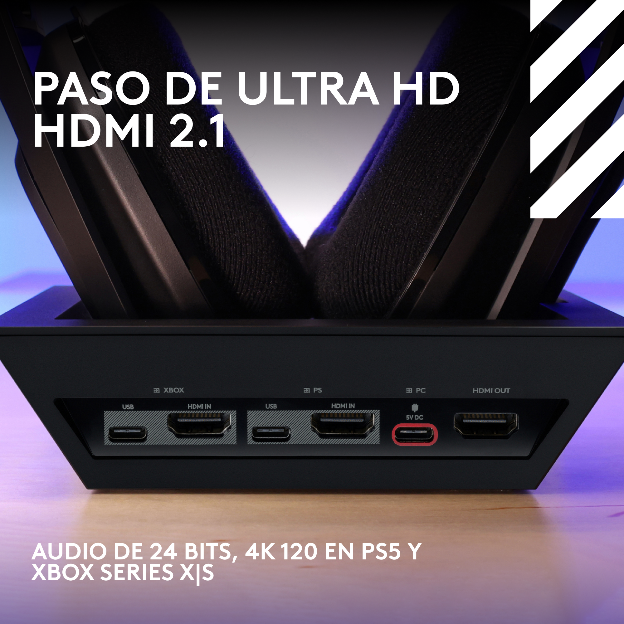 Audífonos inalámbricos Logitech G Astro A50 X para juegos Negro - 4