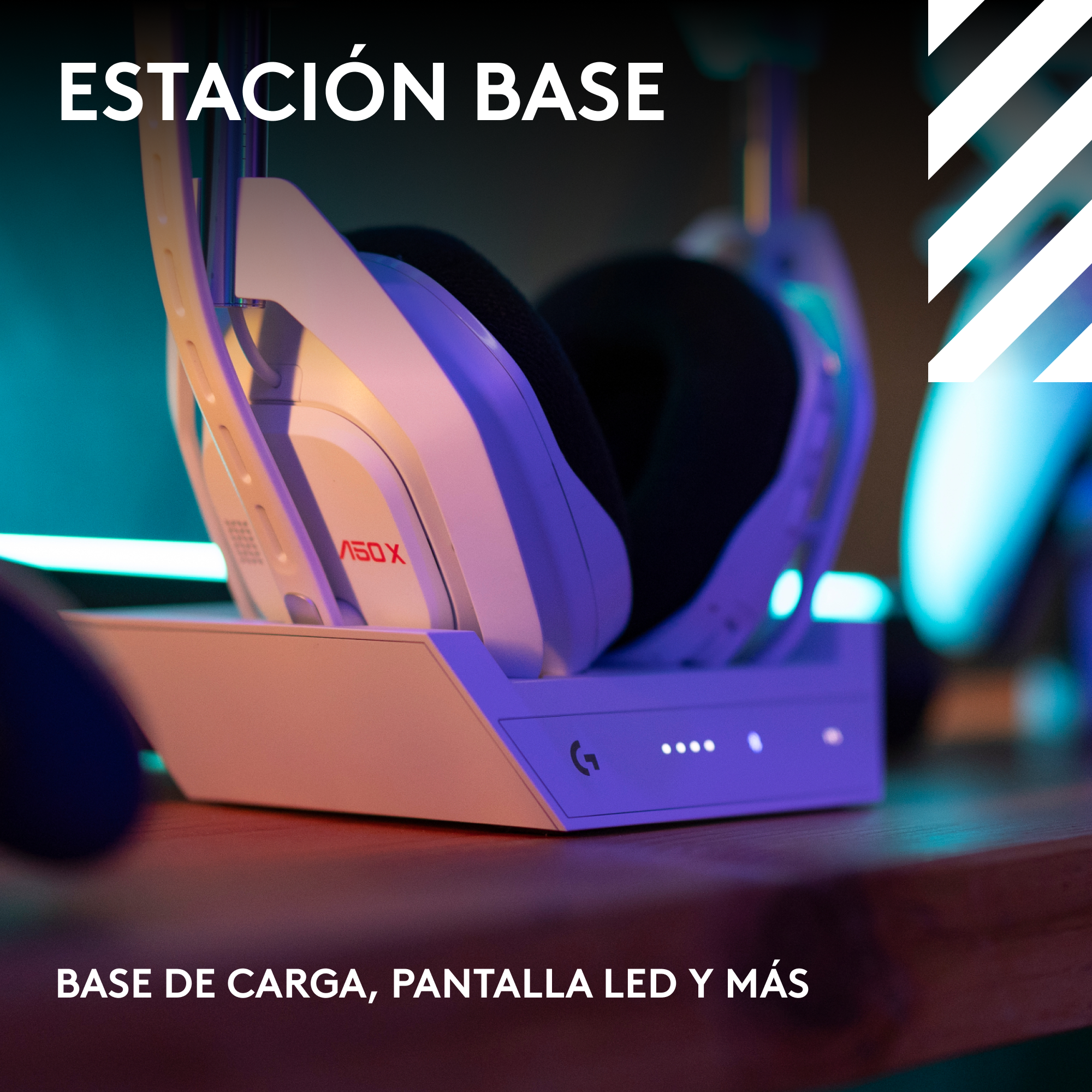 Audífonos inalámbricos Logitech G Astro A50 X para juegos Blanco - 10