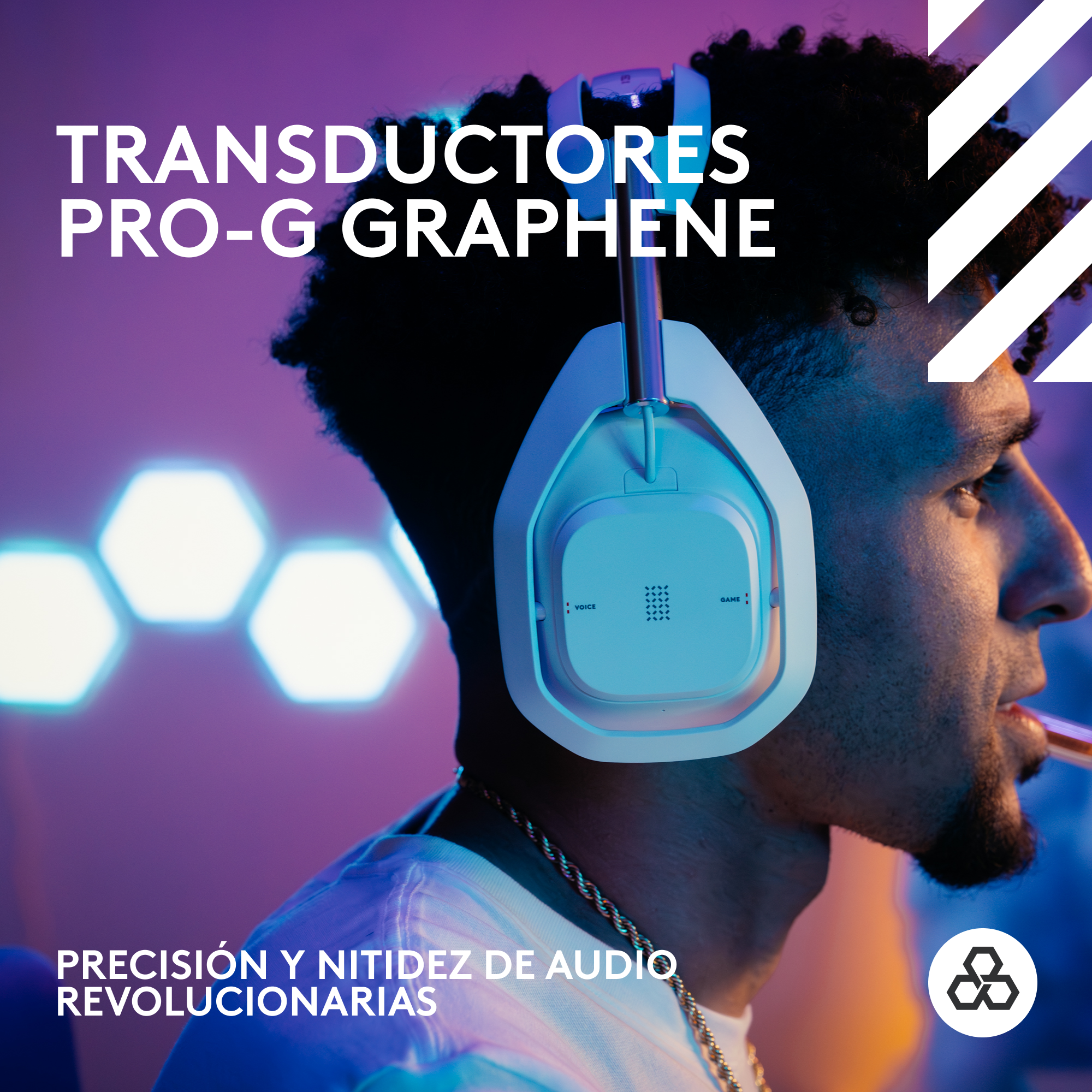 Audífonos inalámbricos Logitech G Astro A50 X para juegos Blanco - 2