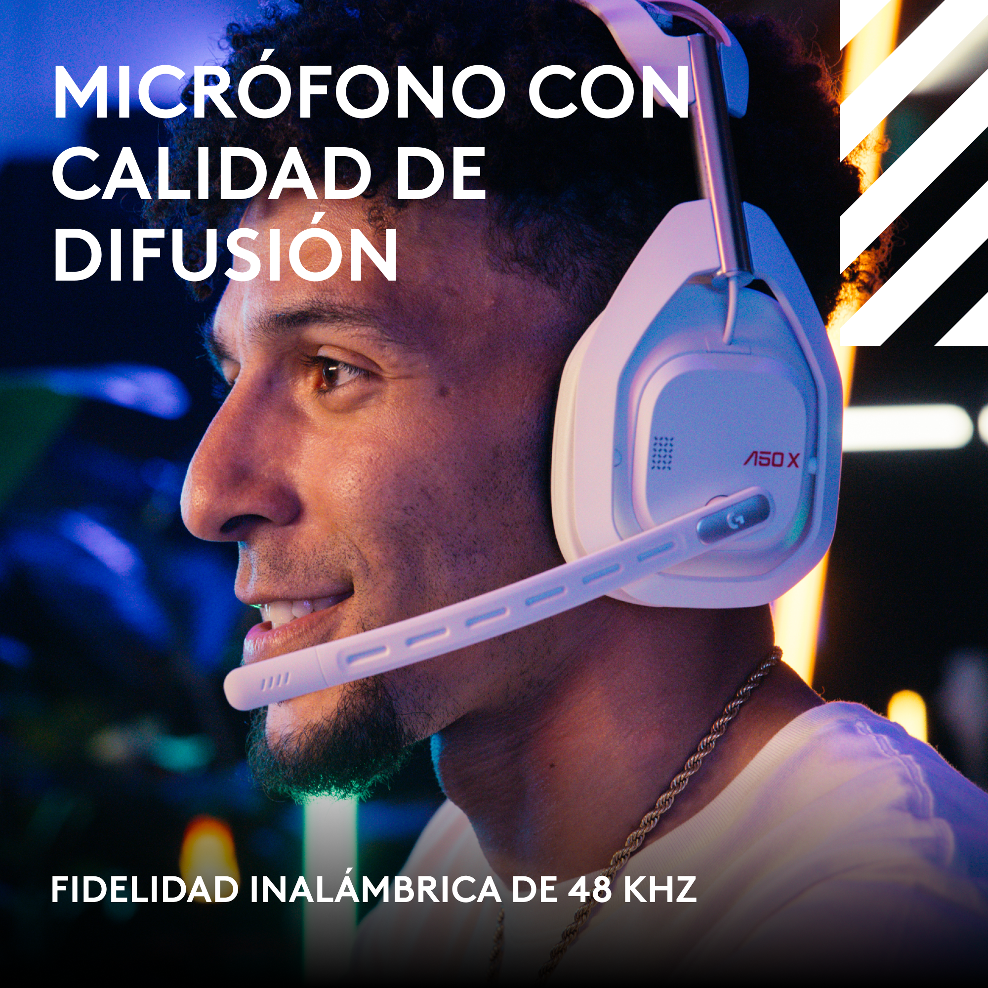 Audífonos inalámbricos Logitech G Astro A50 X para juegos Blanco - 6