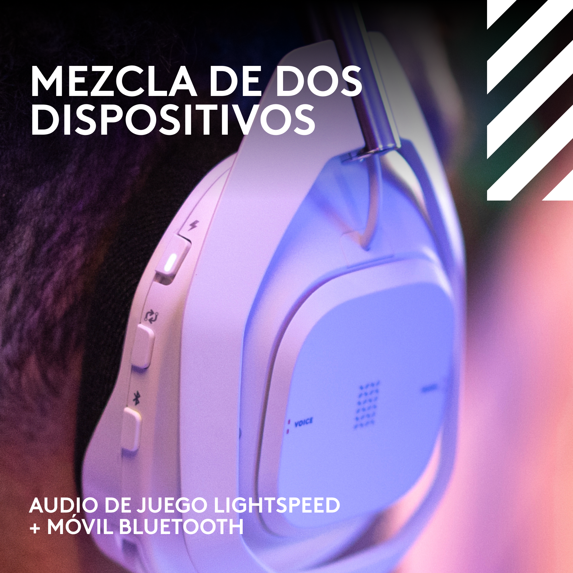 Audífonos inalámbricos Logitech G Astro A50 X para juegos Blanco - 7