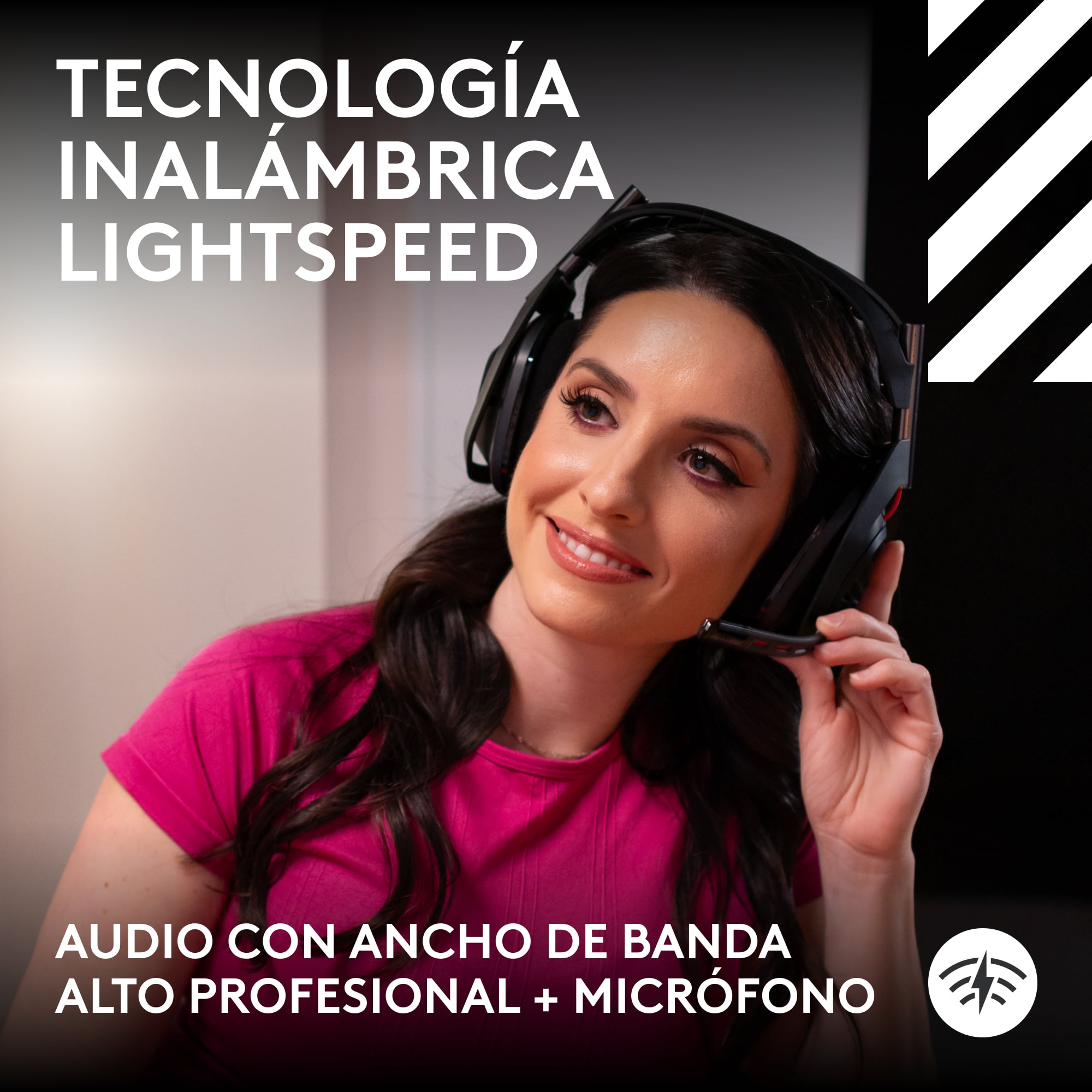 Audífonos inalámbricos con micrófono Logitech G Astro A50 LIGHTSPEED PS5-PC-XBOX + estación base Negro - 3