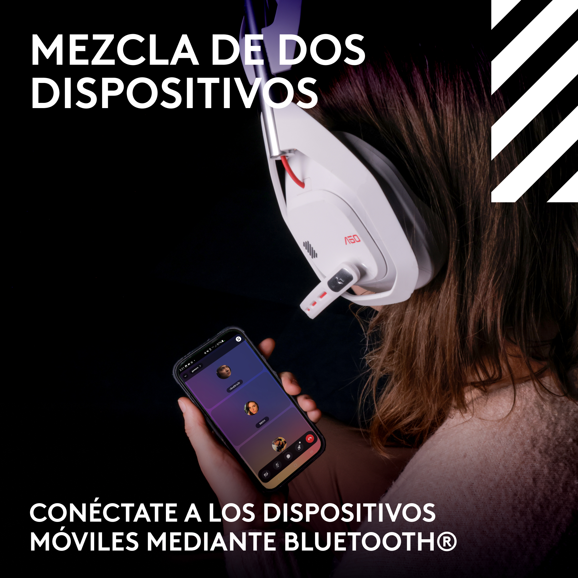 Audífonos inalámbricos con micrófono Logitech G Astro A50 LIGHTSPEED PS5-PC-XBOX + estación base Negro - 6