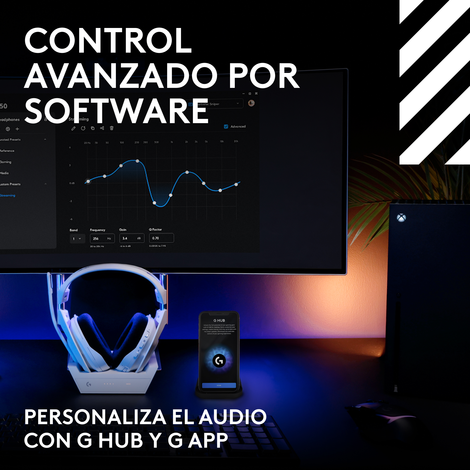 Audífonos inalámbricos con micrófono Logitech G Astro A50 LIGHTSPEED PS5-PC-XBOX + estación base Negro - 8