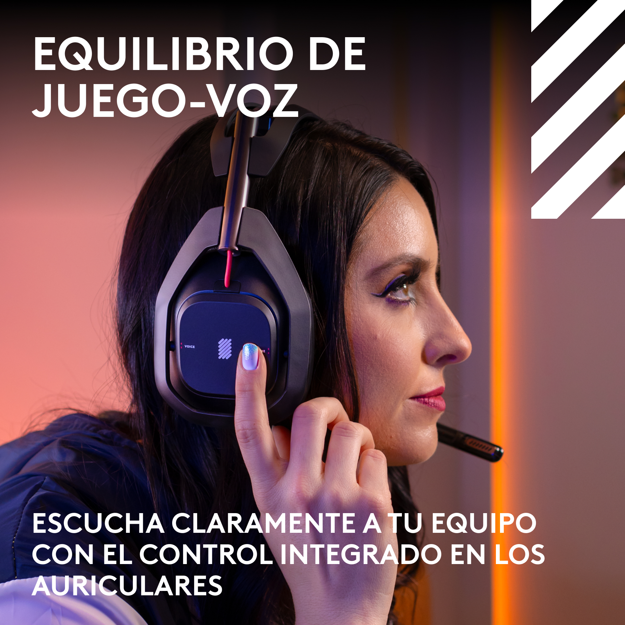 Audífonos inalámbricos con micrófono Logitech G Astro A50 LIGHTSPEED PS5-PC-XBOX + estación base Negro - 9